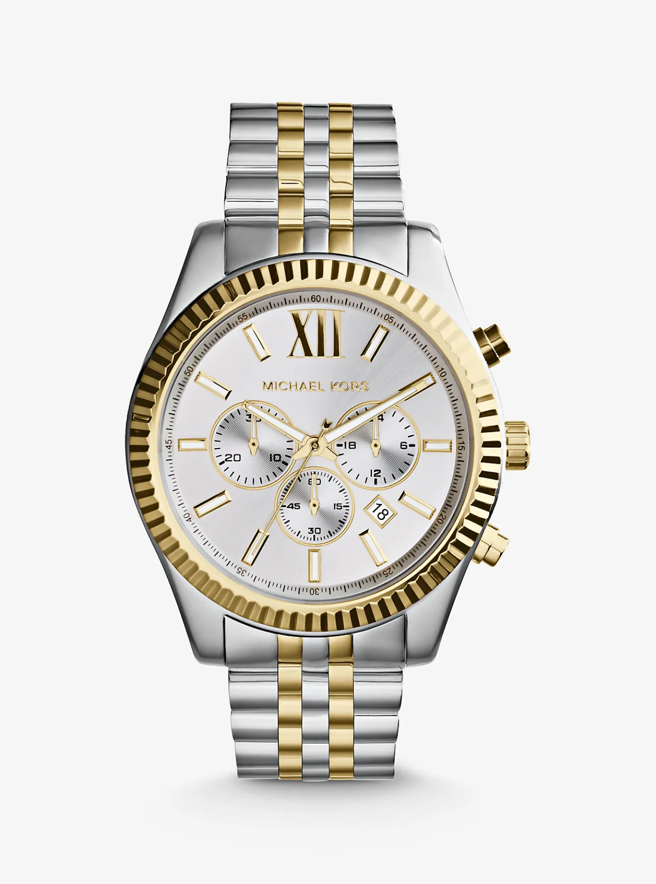 Oversized Lexington Two-Tone Watch