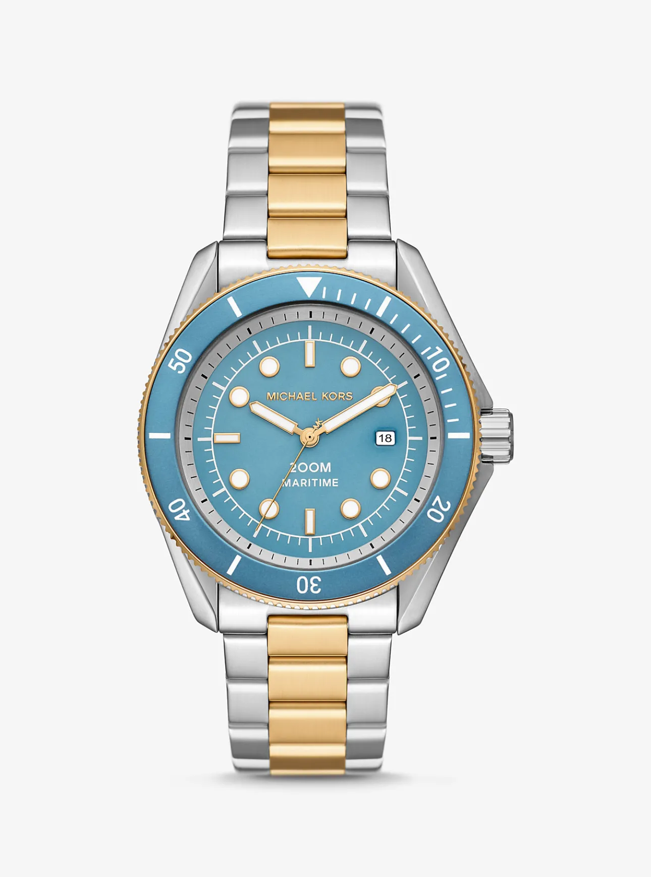 Oversized Maritime Two-Tone Watch