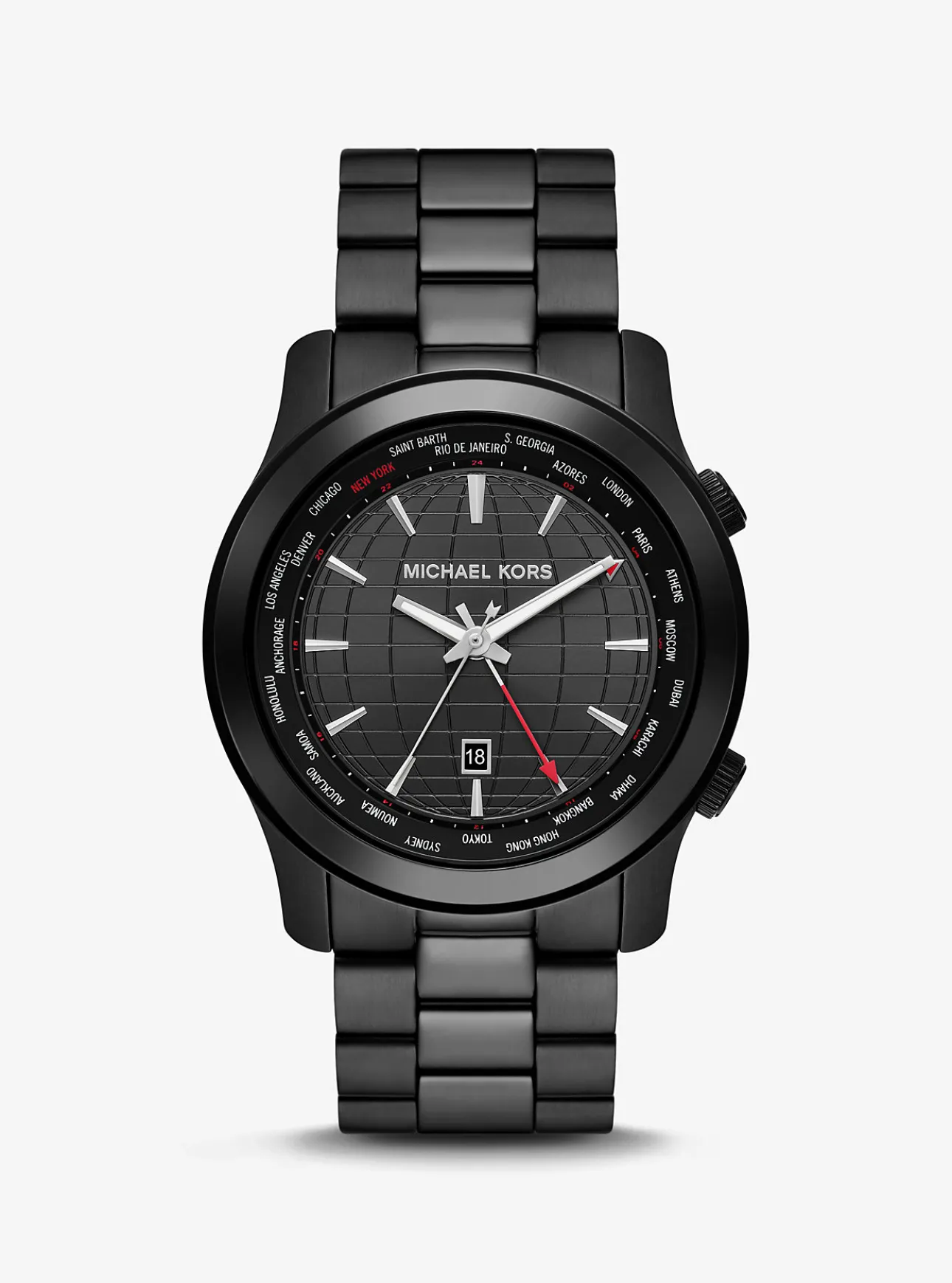 Oversized Runway Black-Tone  Watch