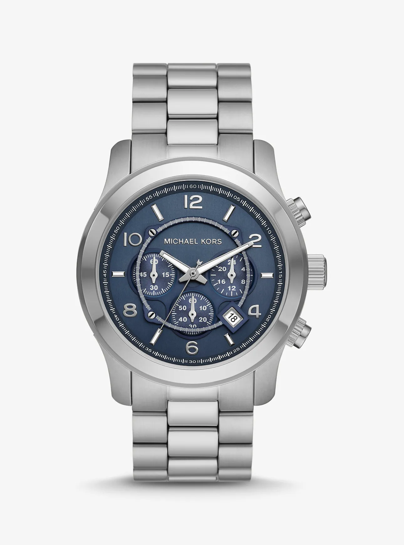 Oversized Runway Silver-Tone Watch