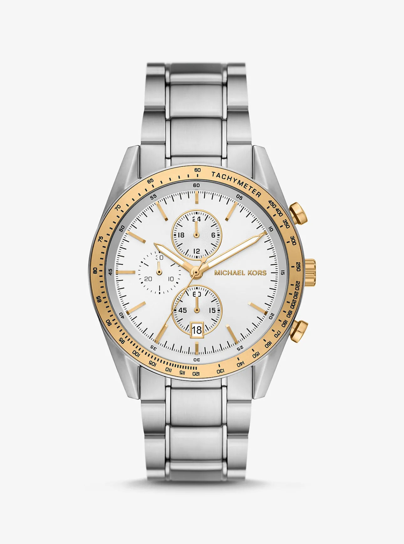 Oversized Warren Two-Tone Watch