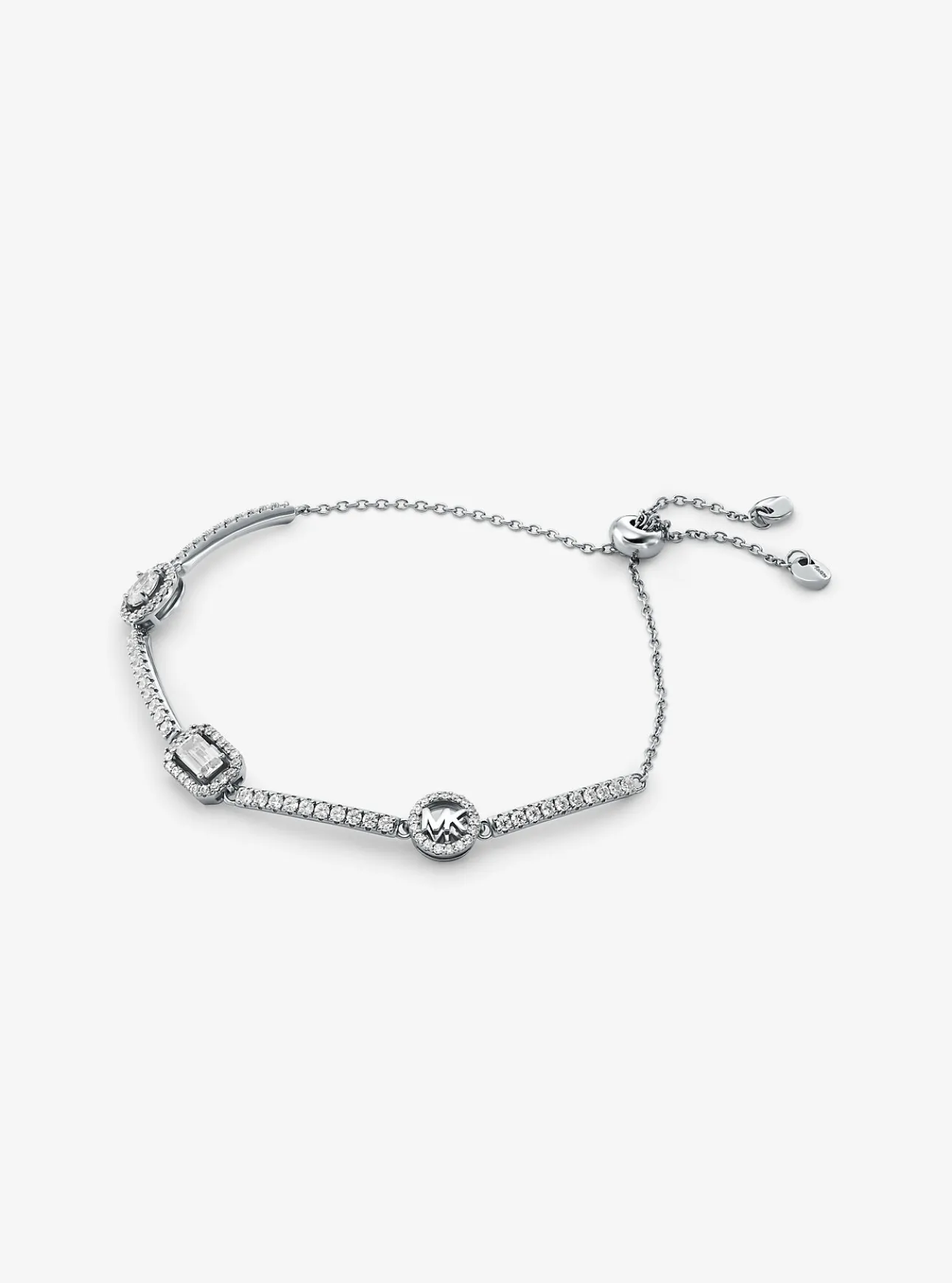 Pavé Precious Metal-Plated Sterling Silver Bracelet