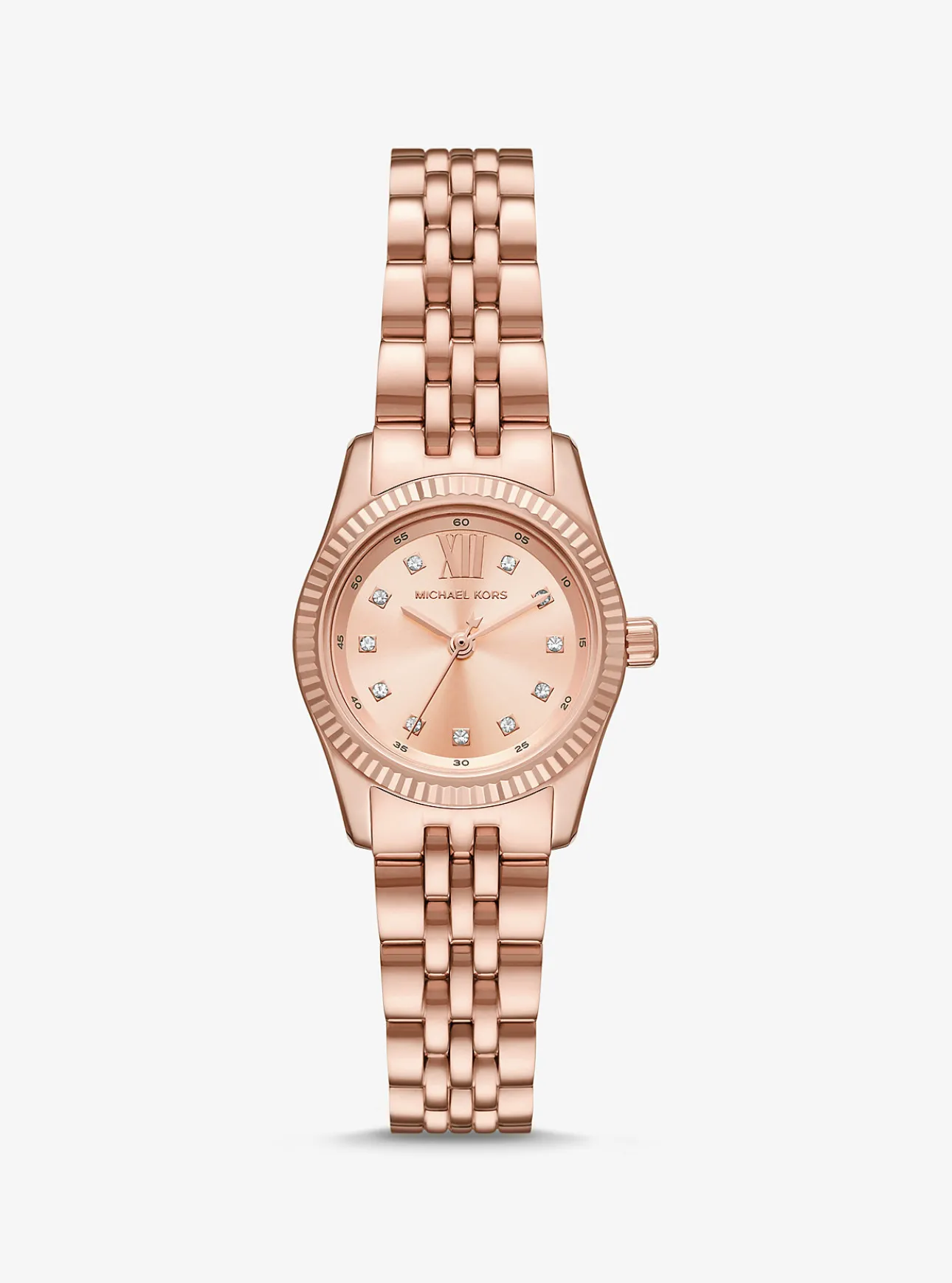 Petite Lexington Pavé Rose Gold-Tone Watch