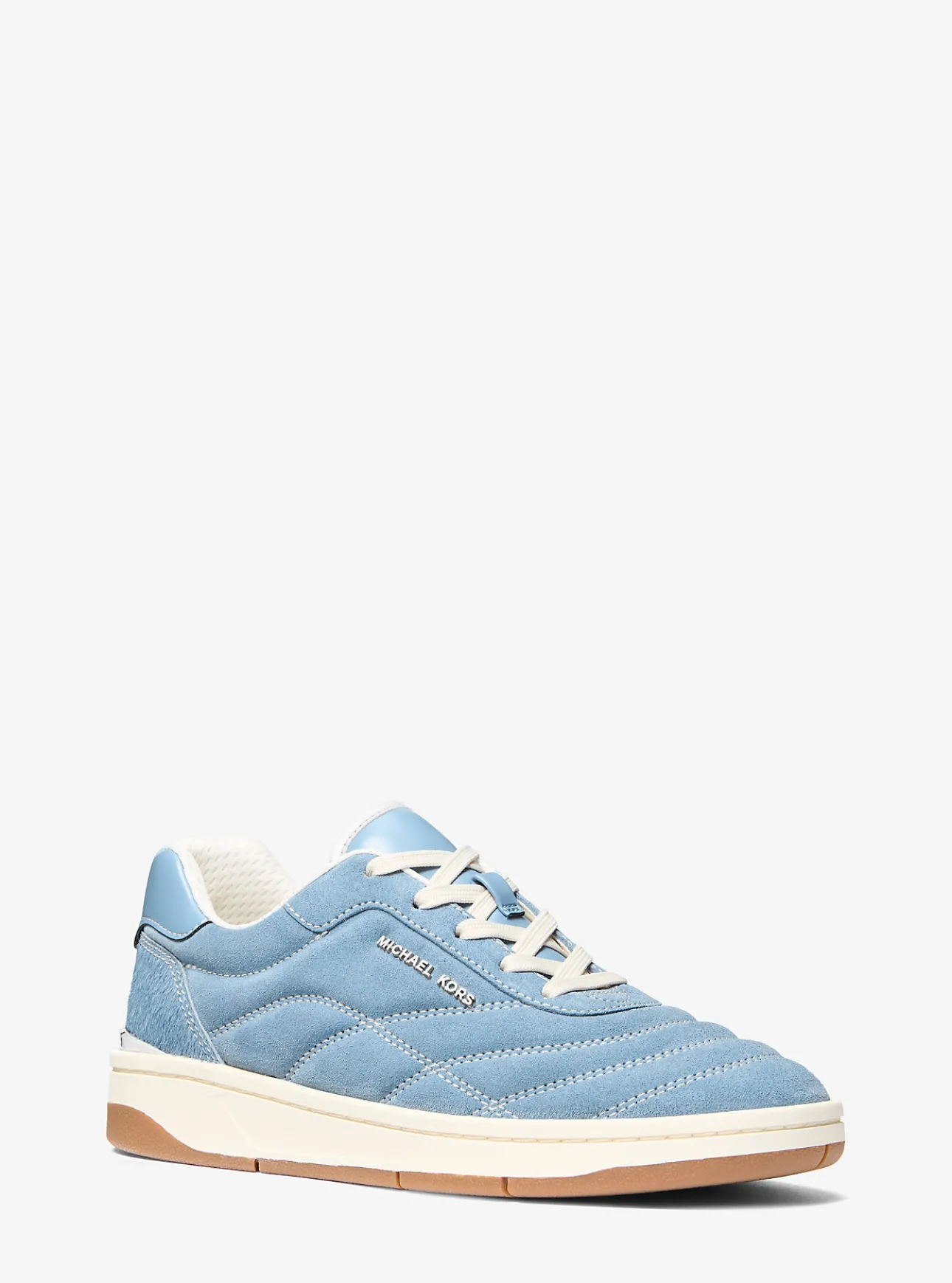 Pia Quilted Suede Trainer