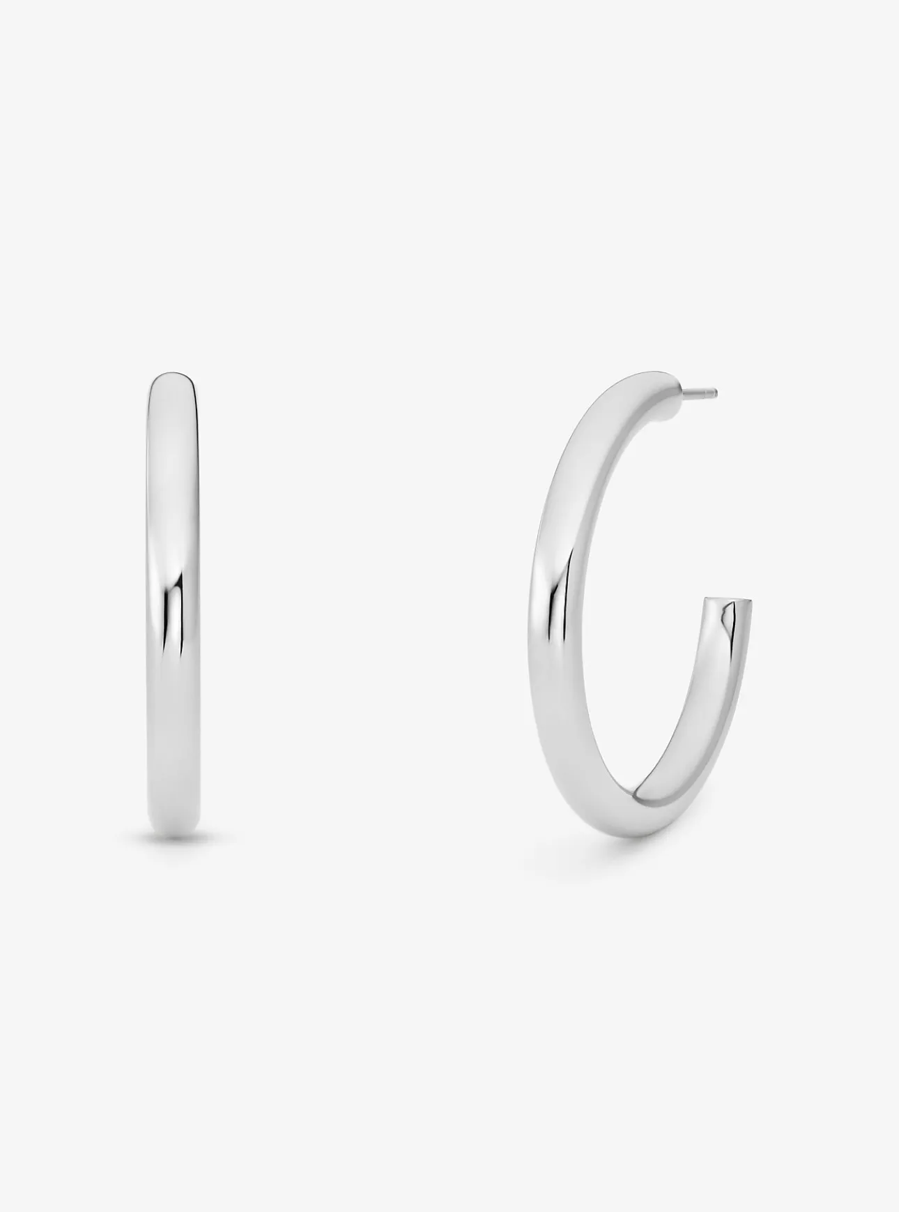 Precious Metal-Plated Brass Small Hoop Earrings