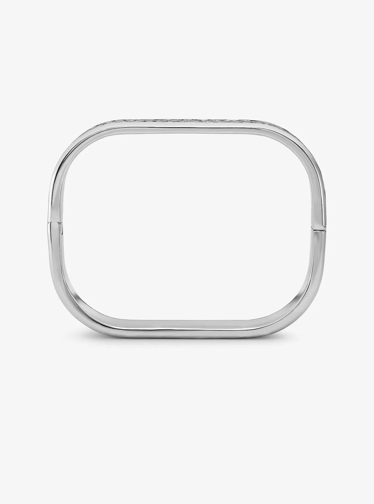 Precious Metal-Plated Brass and Enamel Leopard Pavé Bangle