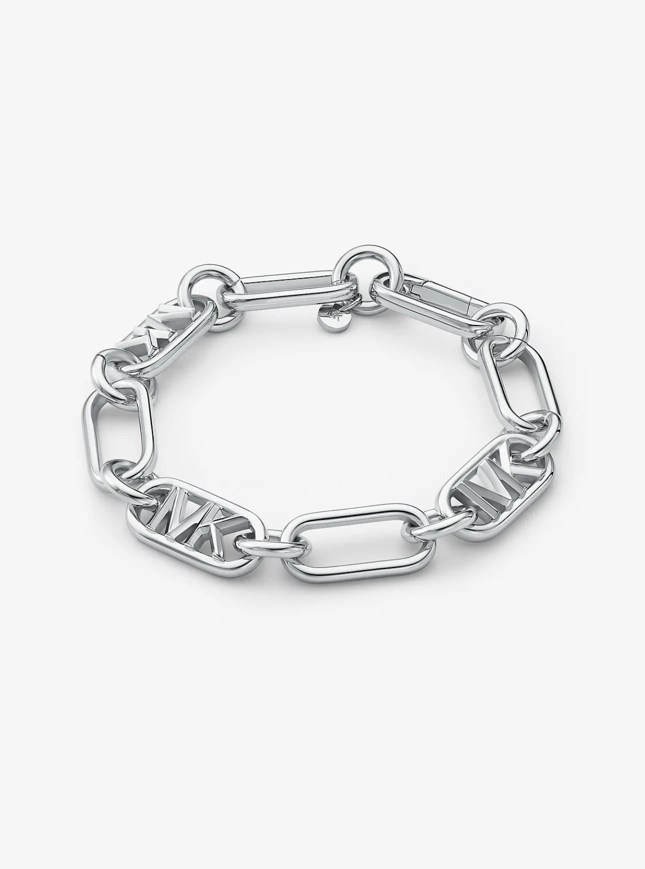 Precious Metal-Plated Brass Chain Link Bracelet