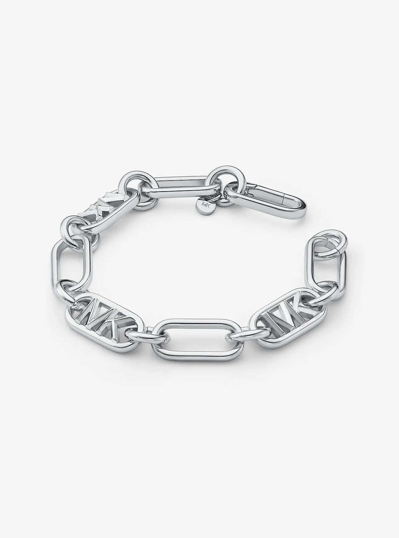 Precious Metal-Plated Brass Chain Link Bracelet