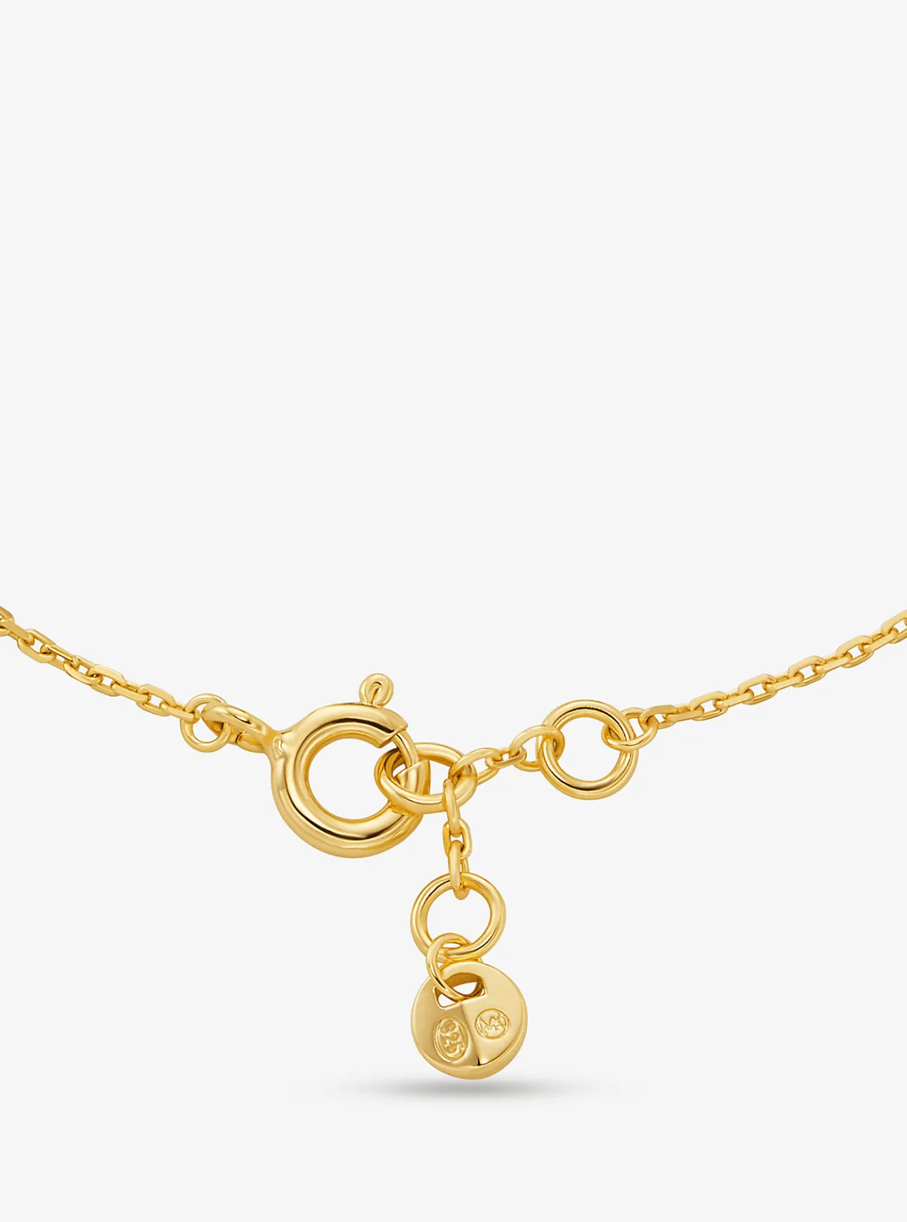 Precious Metal-Plated Sterling Silver Cubic Zirconia Bracelet