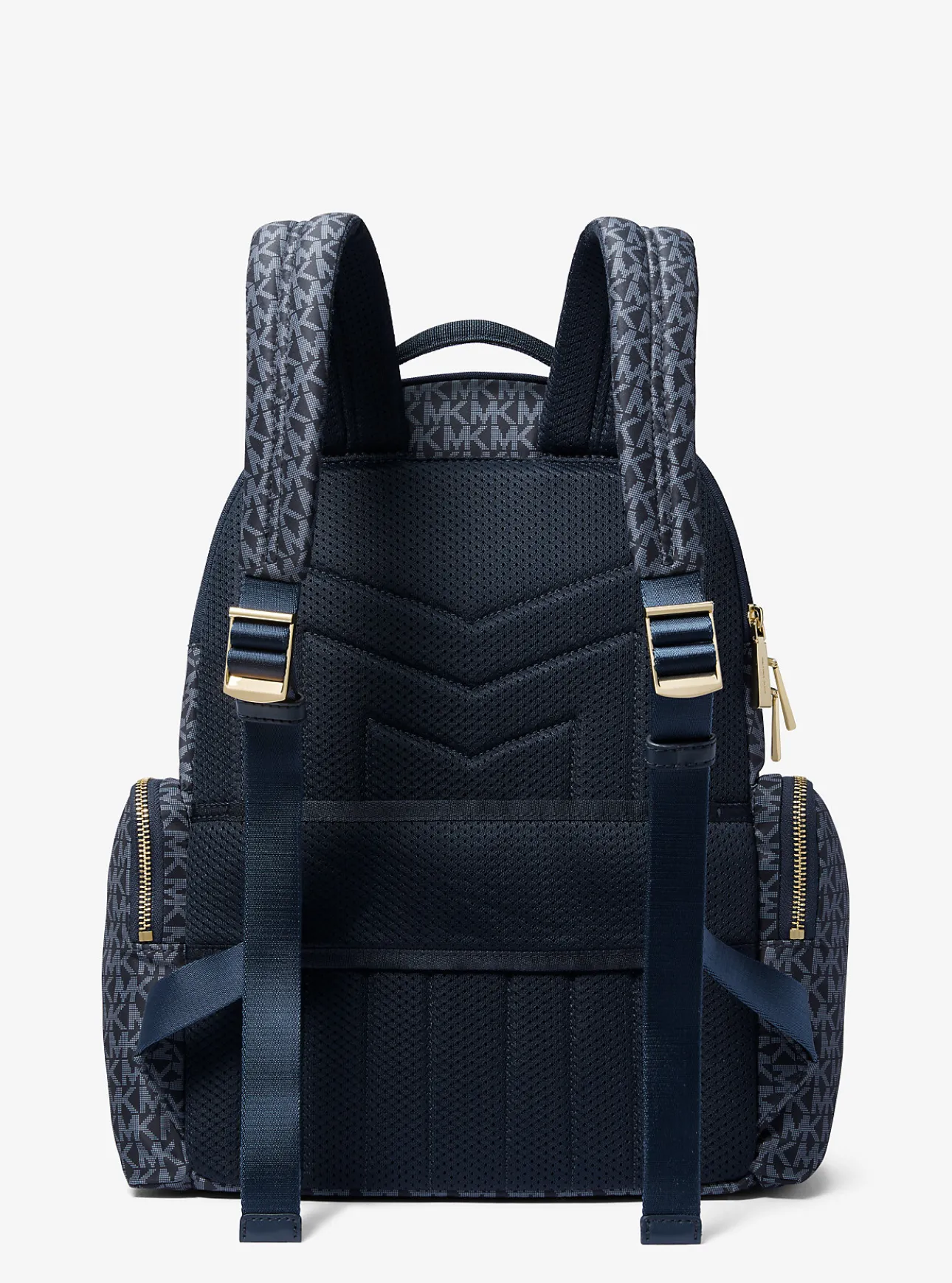 Prescott Large Signature Logo Print Woven Backpack