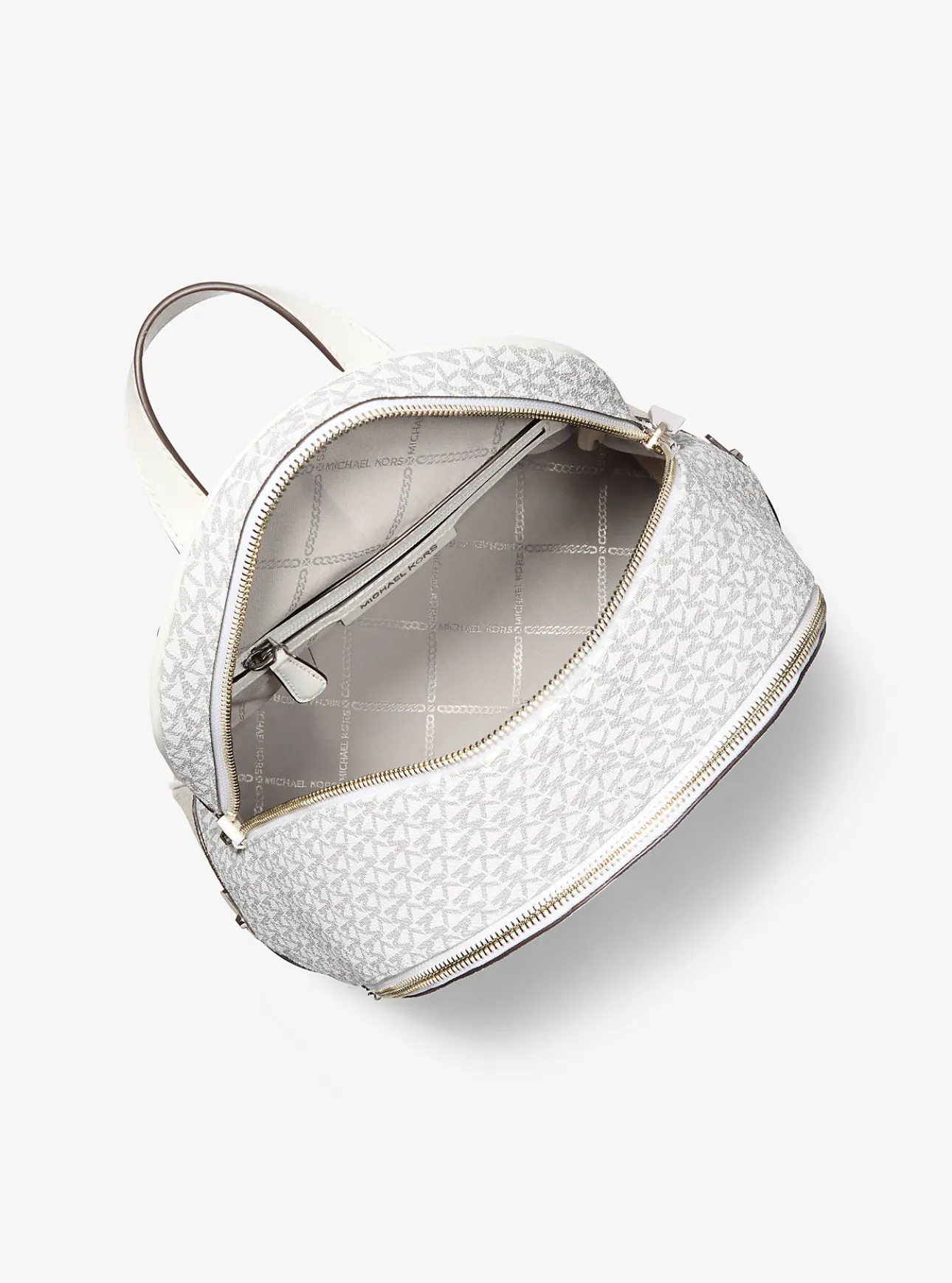 Rhea Medium Color-Block Logo Backpack