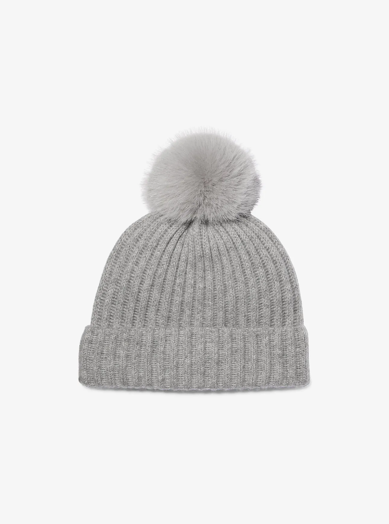 Ribbed Cashmere Beanie Hat
