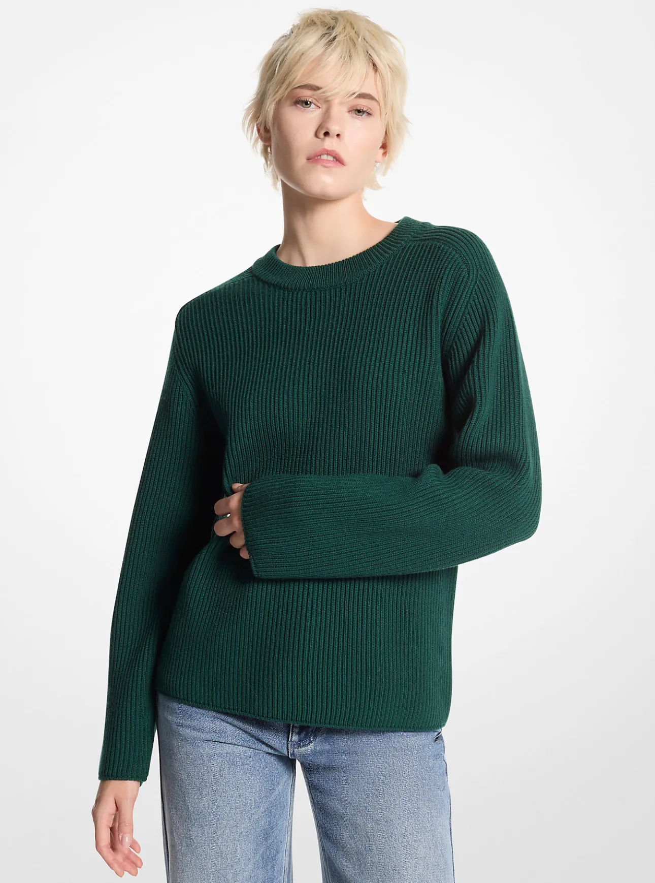 Ribbed Merino Wool Sweater