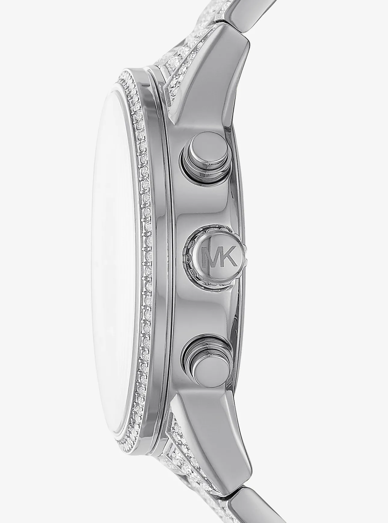 Ritz Pavé Silver-Tone Watch