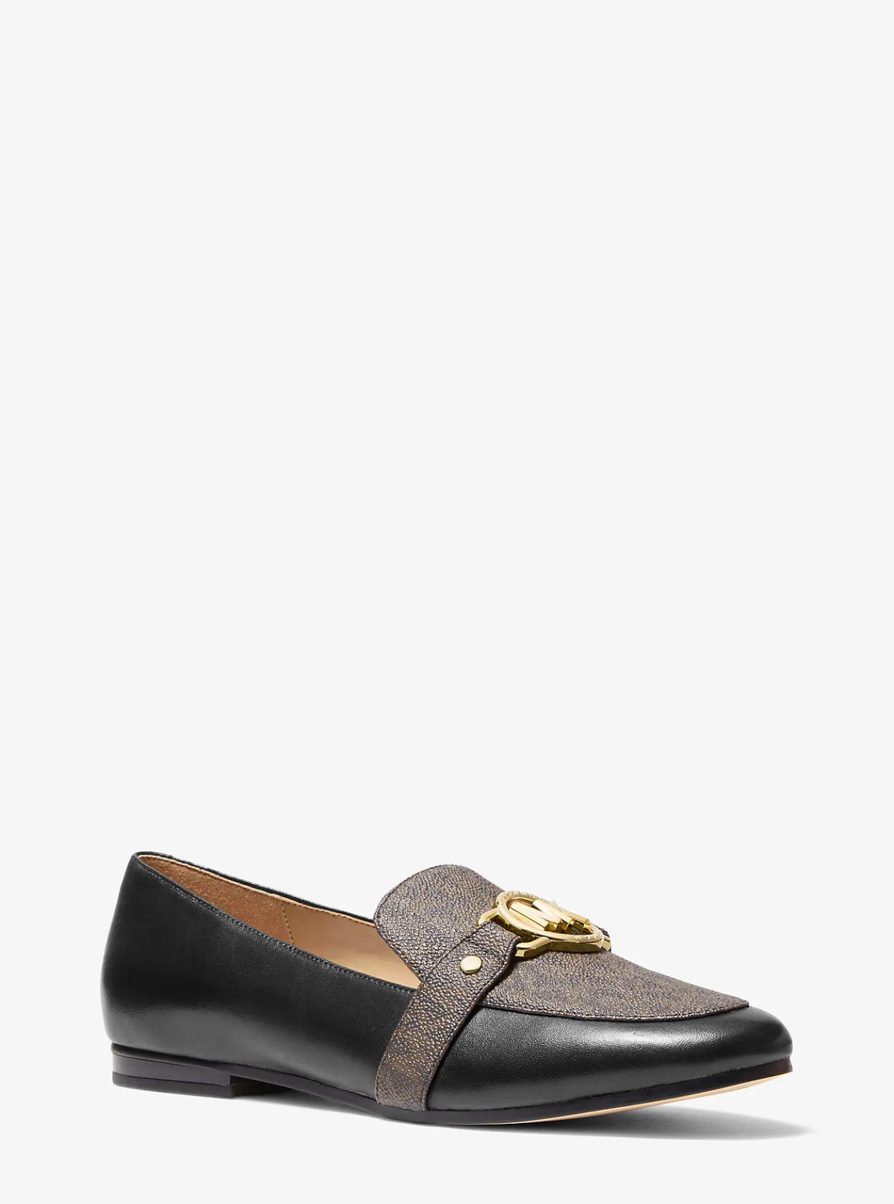 Rory Leather and Logo Loafer