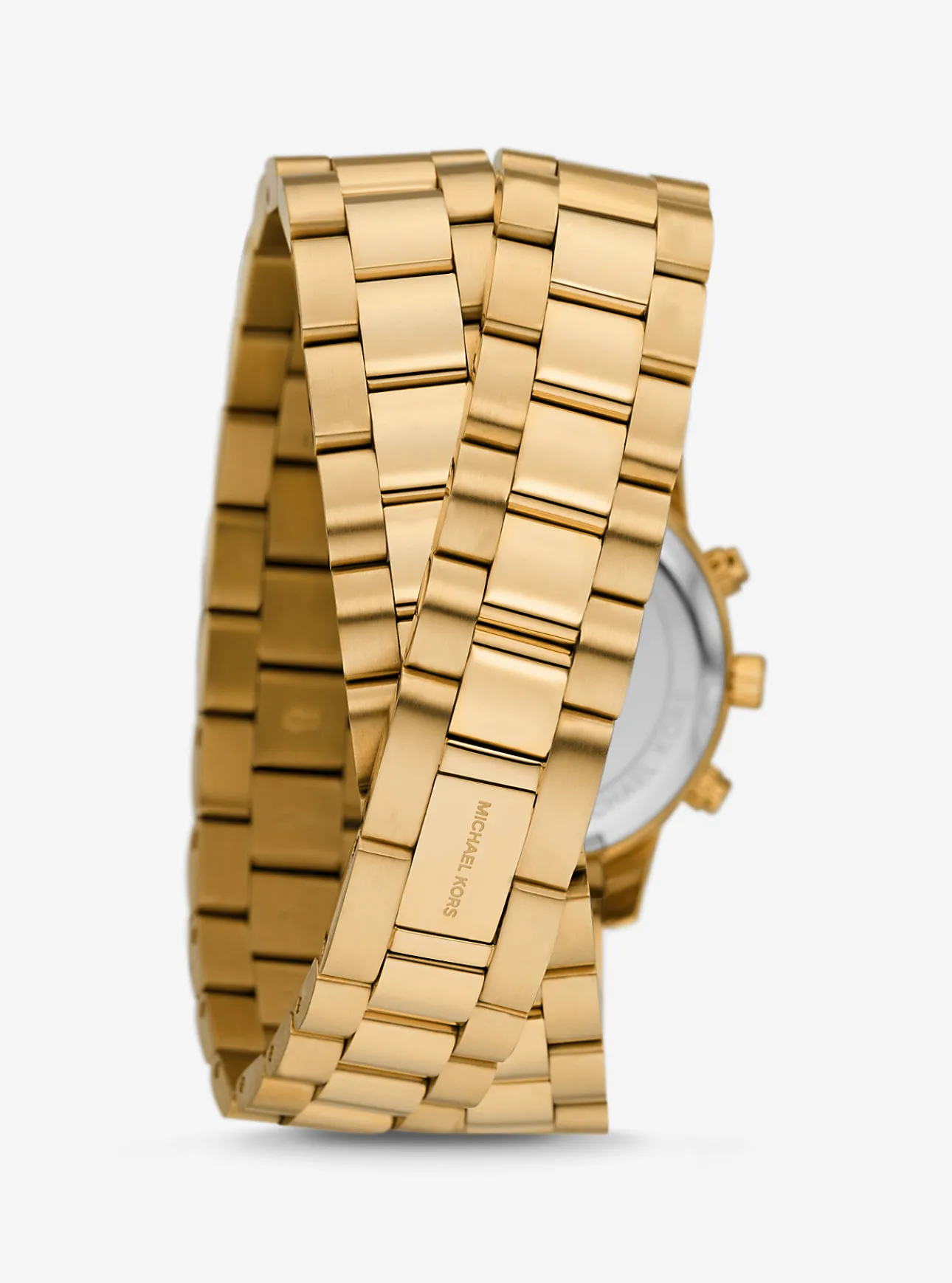 Runway Gold-Tone Wrap Watch