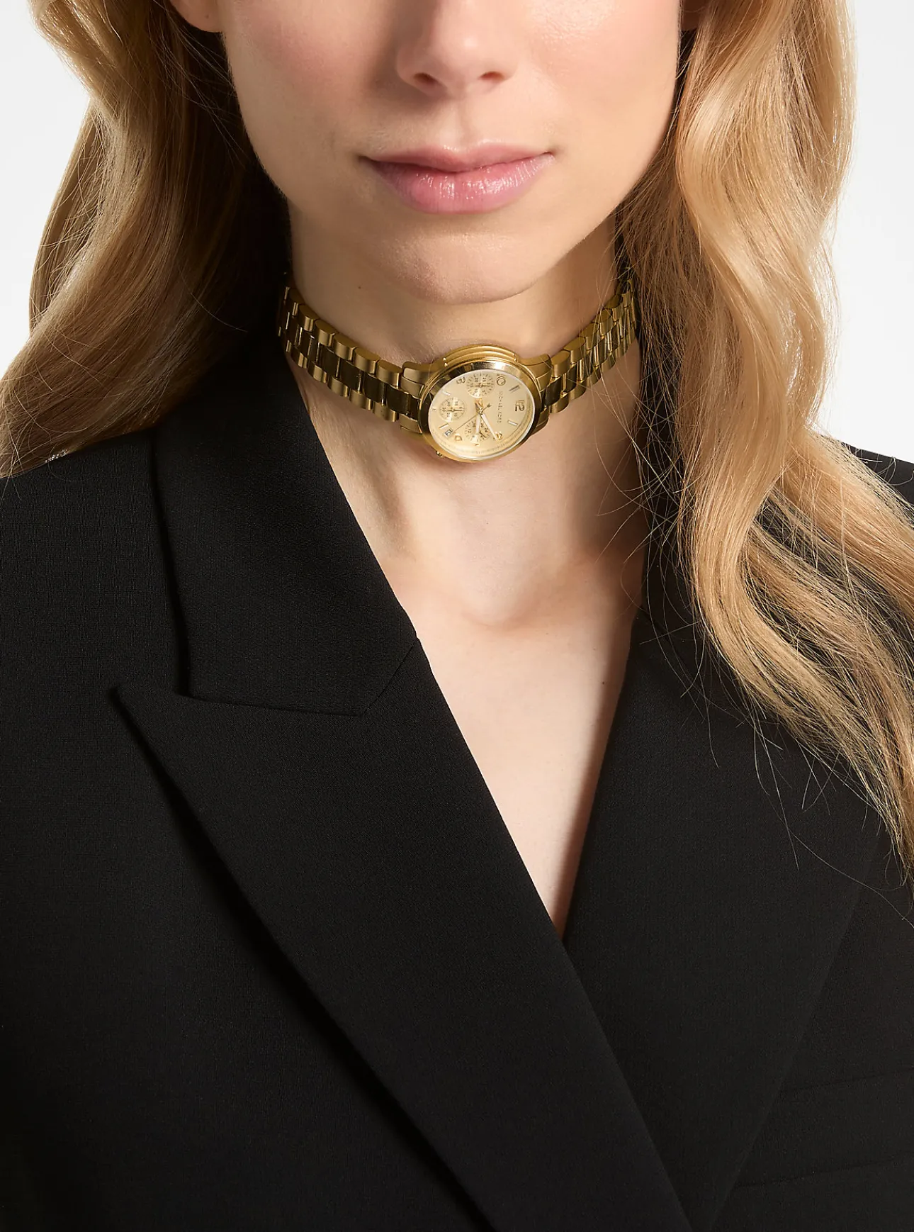 Runway Gold-Tone Wrap Watch