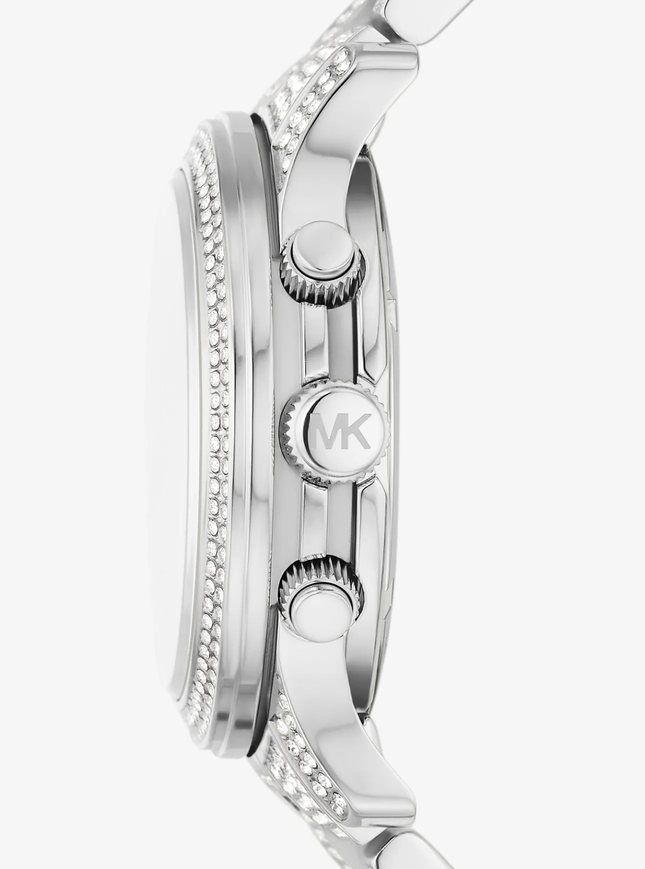 Runway Pavé Silver-Tone Watch