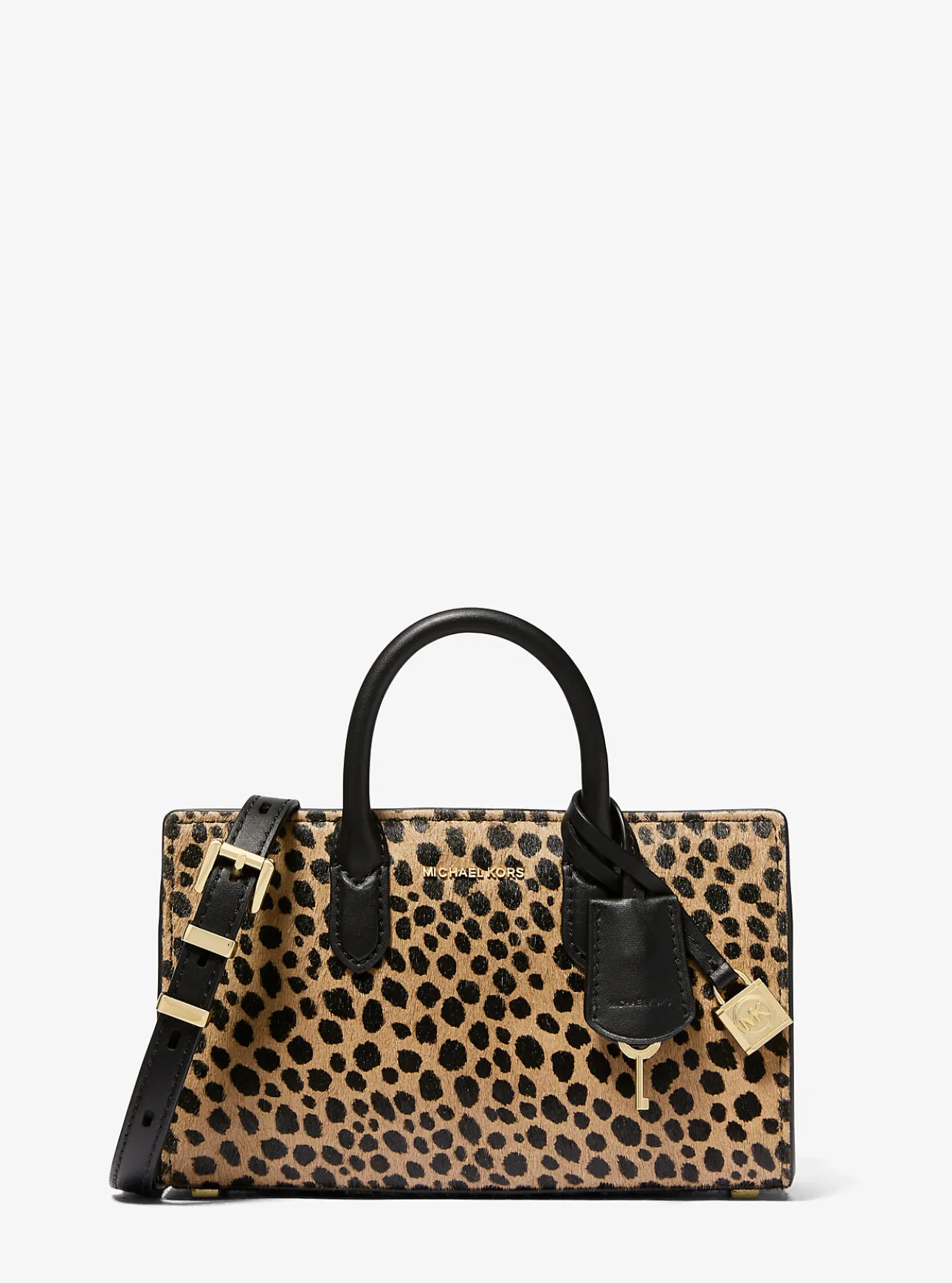 Scarlett Extra-Small Cheetah Print Calf Hair Crossbody Bag