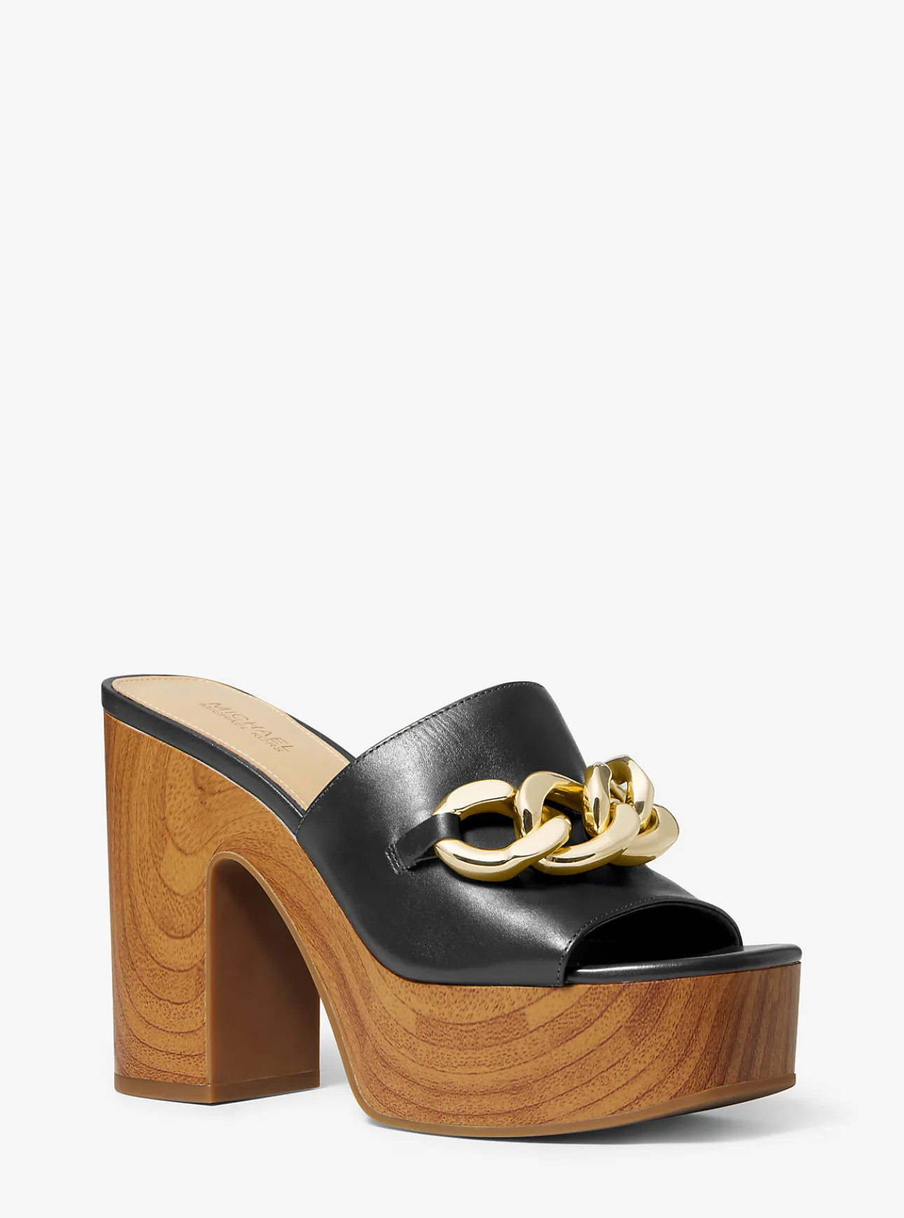Scarlett Leather Platform Mule