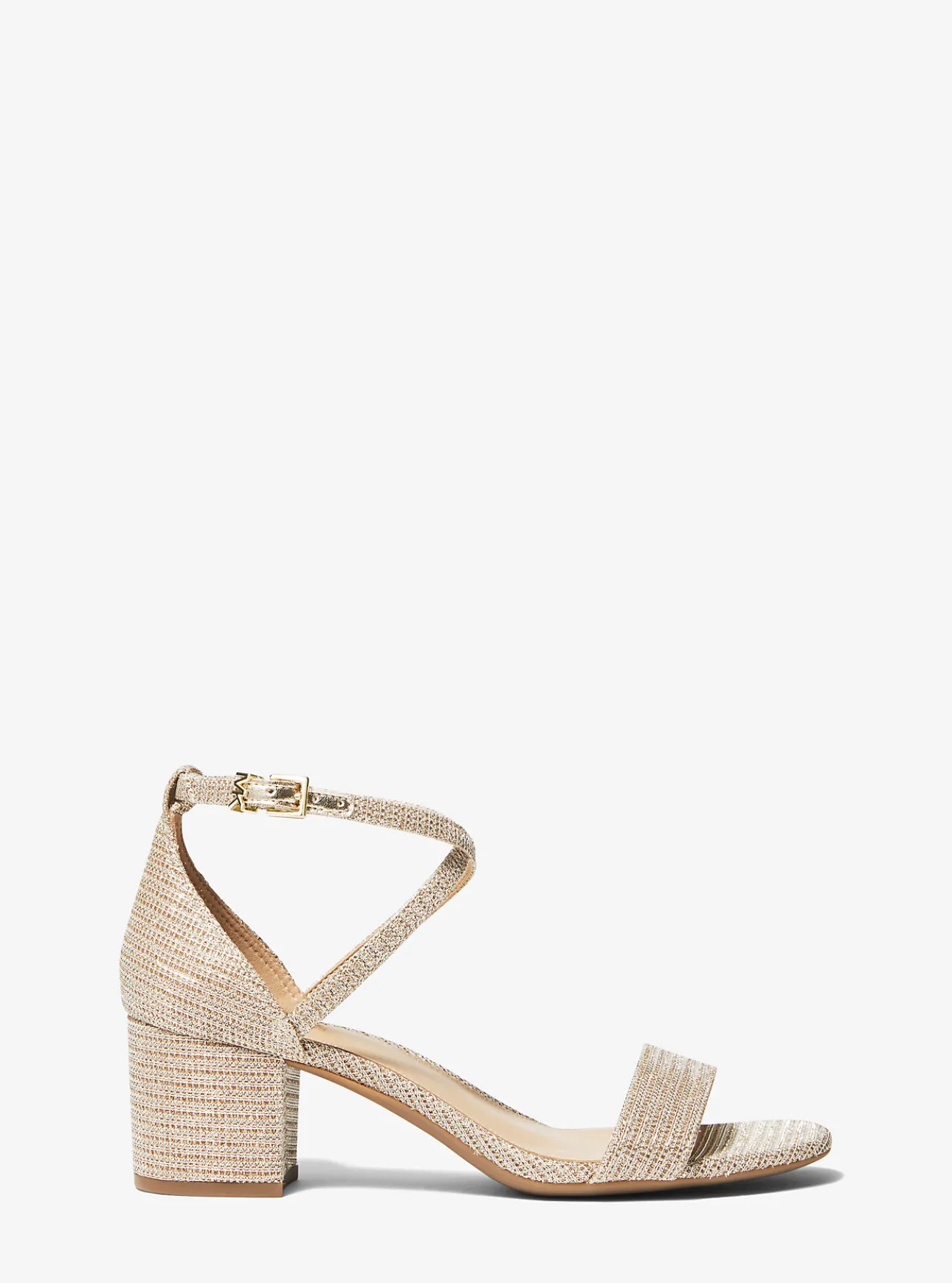 Serena Flex Glitter Chain-Mesh Sandal