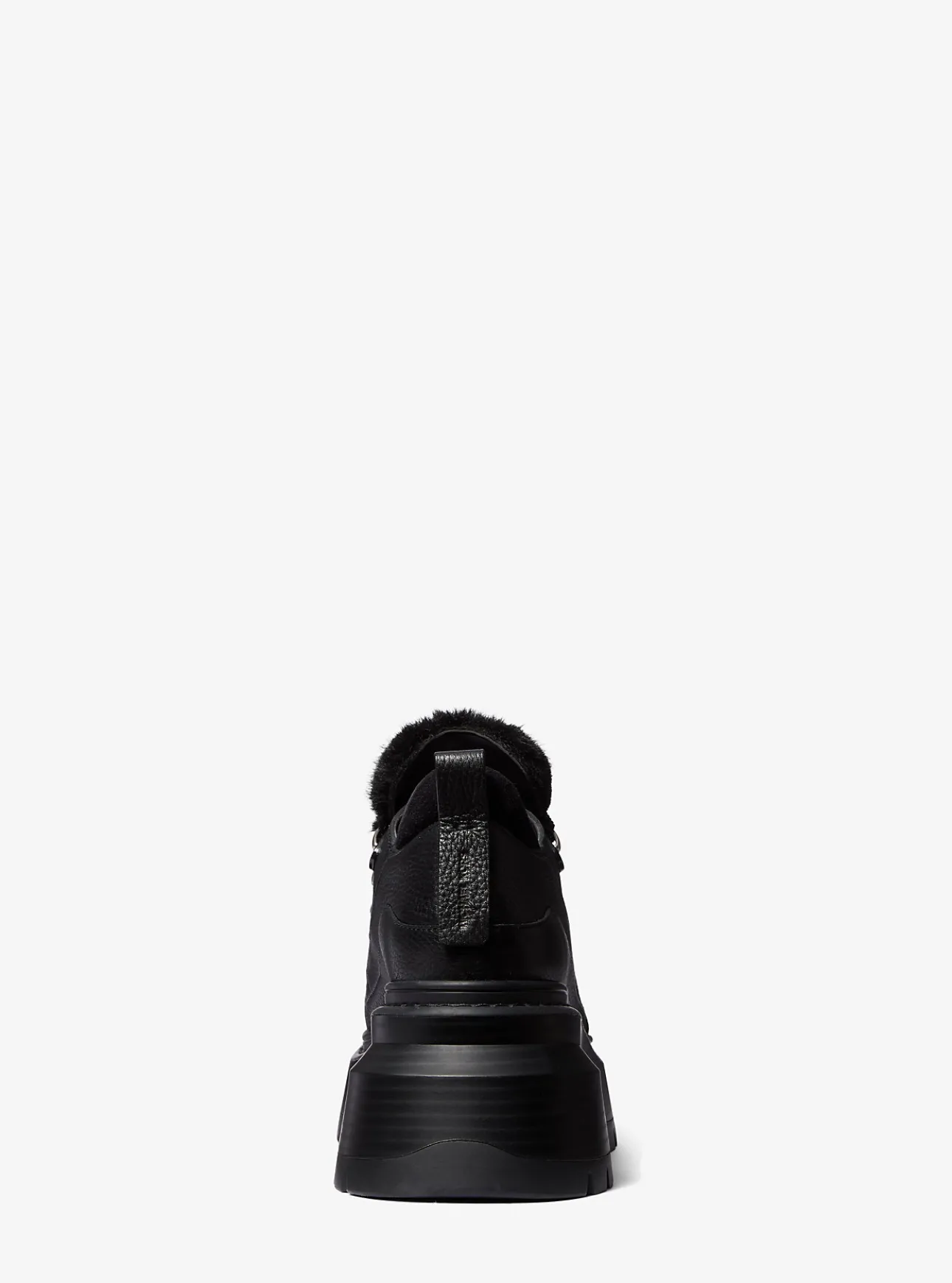 Shiloh Leather and Faux Fur Platform Boot