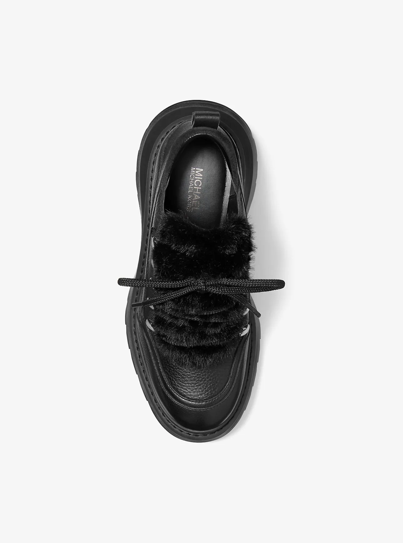 Shiloh Leather and Faux Fur Platform Boot