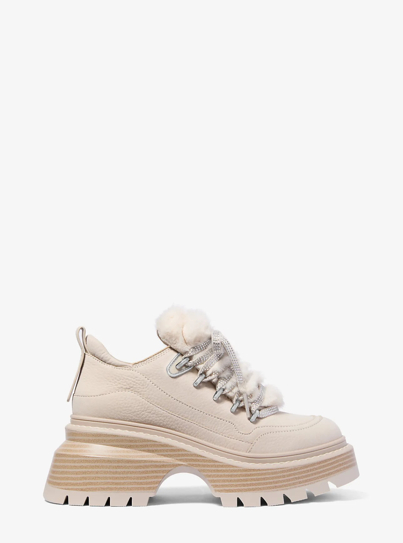 Shiloh Nubuck and Faux Fur Platform Boot