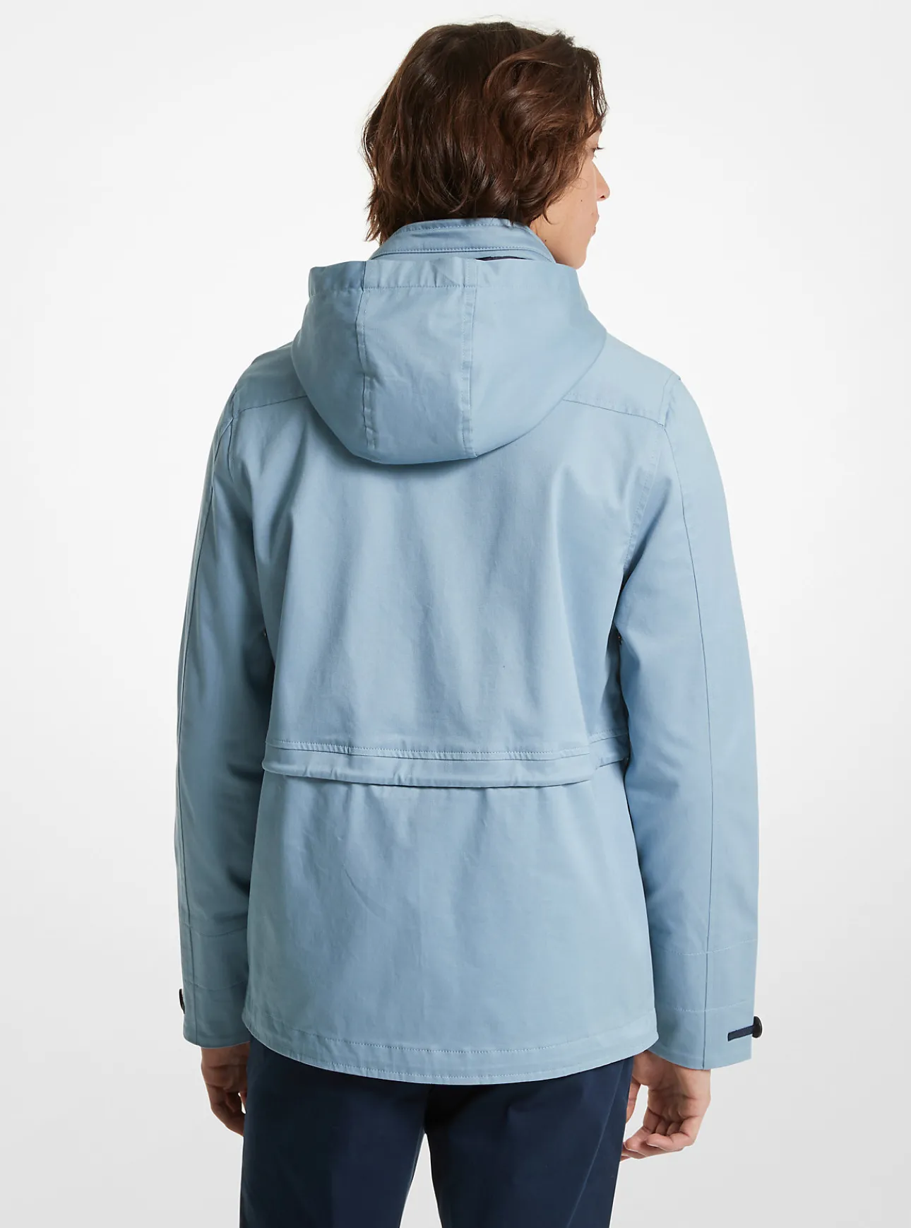 Stretch Cotton Hooded Field Jacket