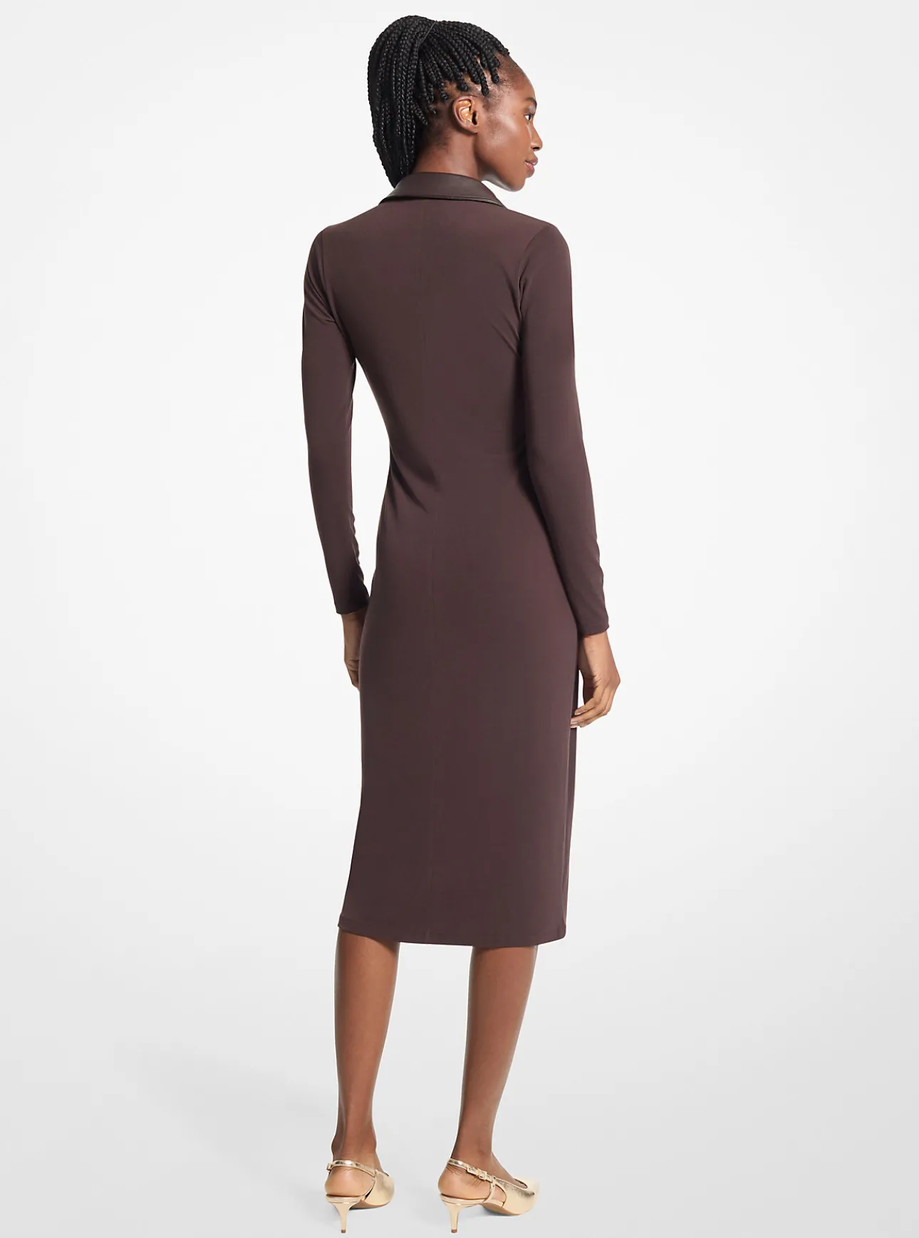 Stretch Matte Jersey Midi Dress