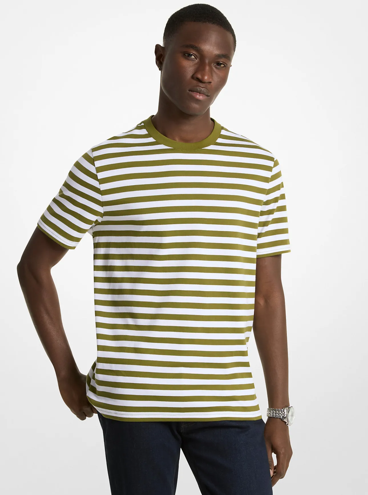 Striped Pima Cotton T-Shirt