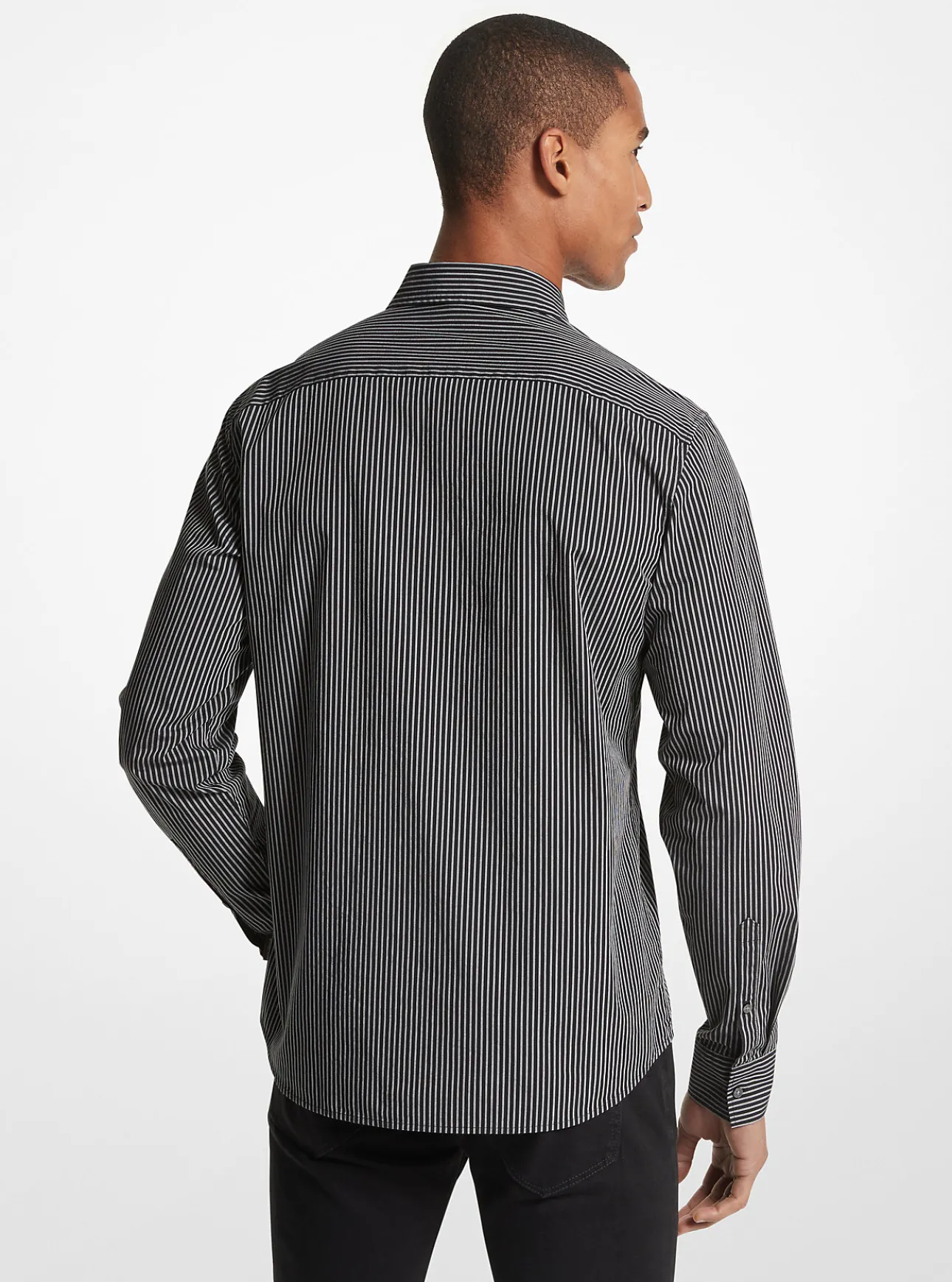 Striped Stretch Cotton Shirt