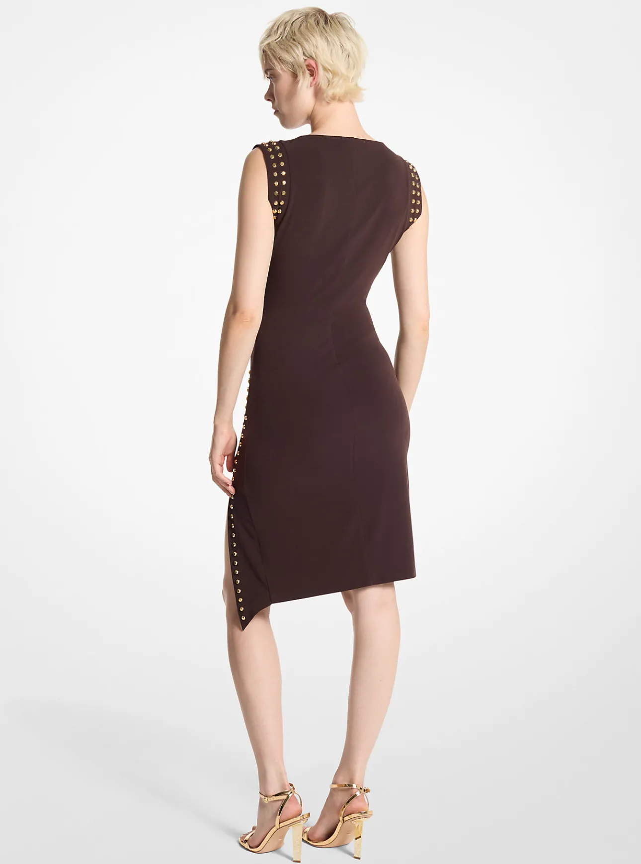 Studded Matte Jersey Dress