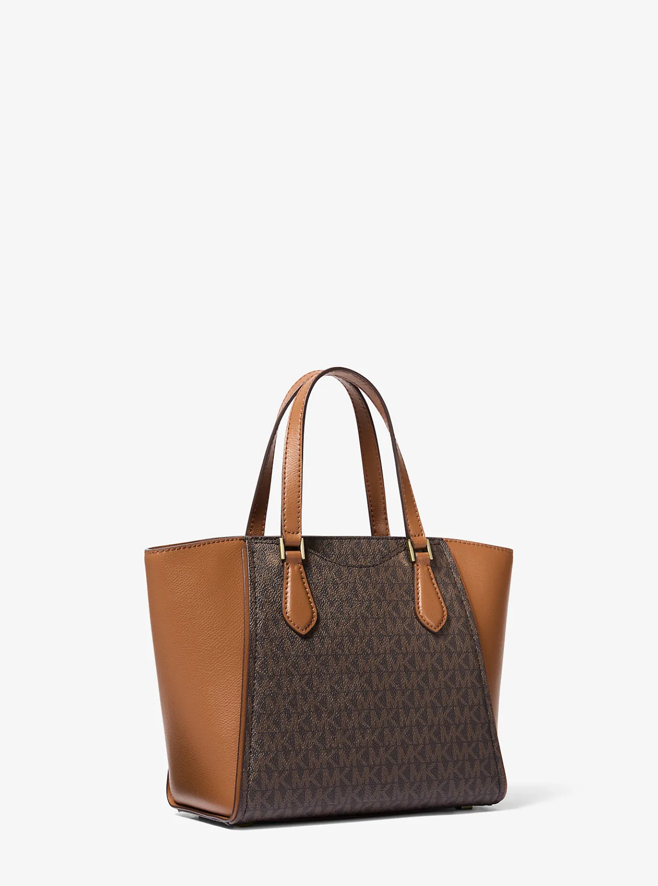 Taryn Small Signature Logo and Leather Convertible Crossbody Bag