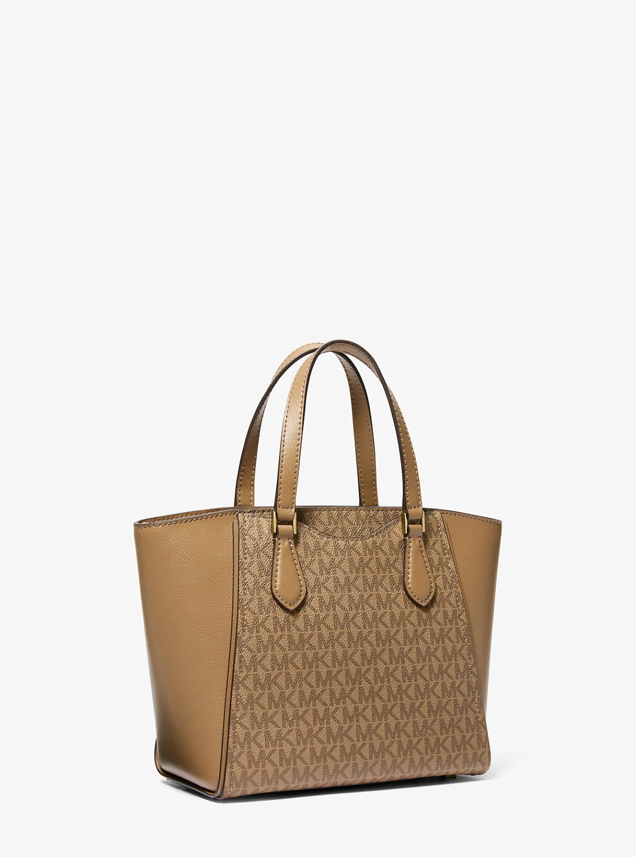 Taryn Small Signature Logo and Leather Convertible Crossbody Bag