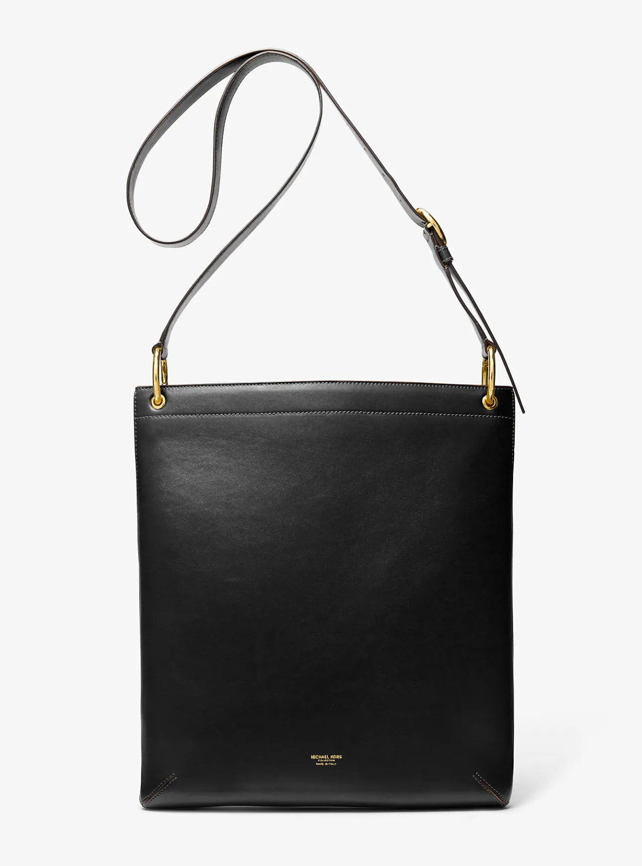 Tate Large Leather Messenger Bag