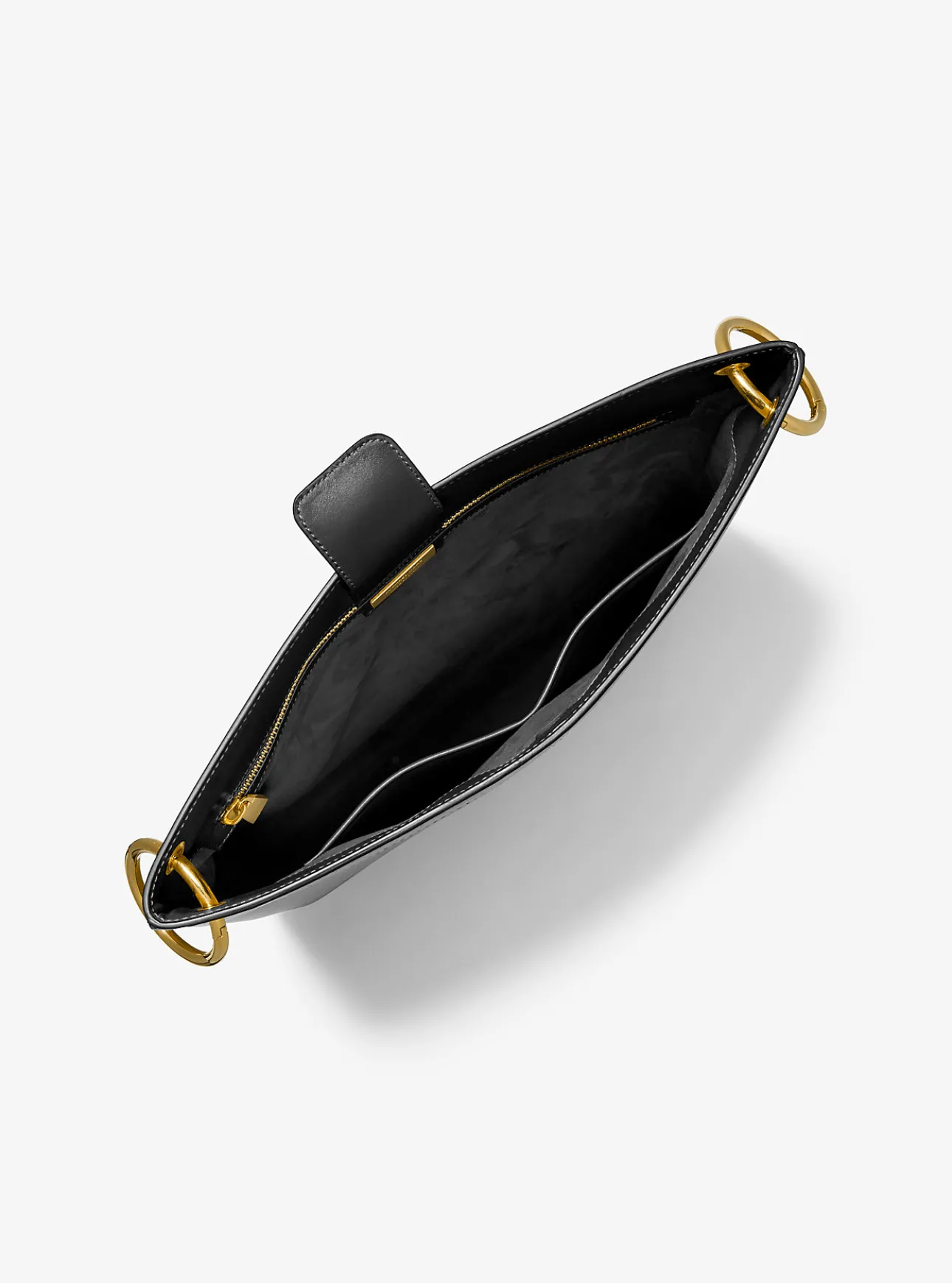 Tate Large Leather Messenger Bag