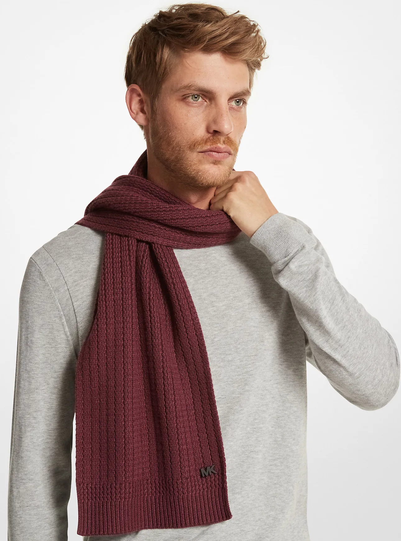 Textured Knit Scarf