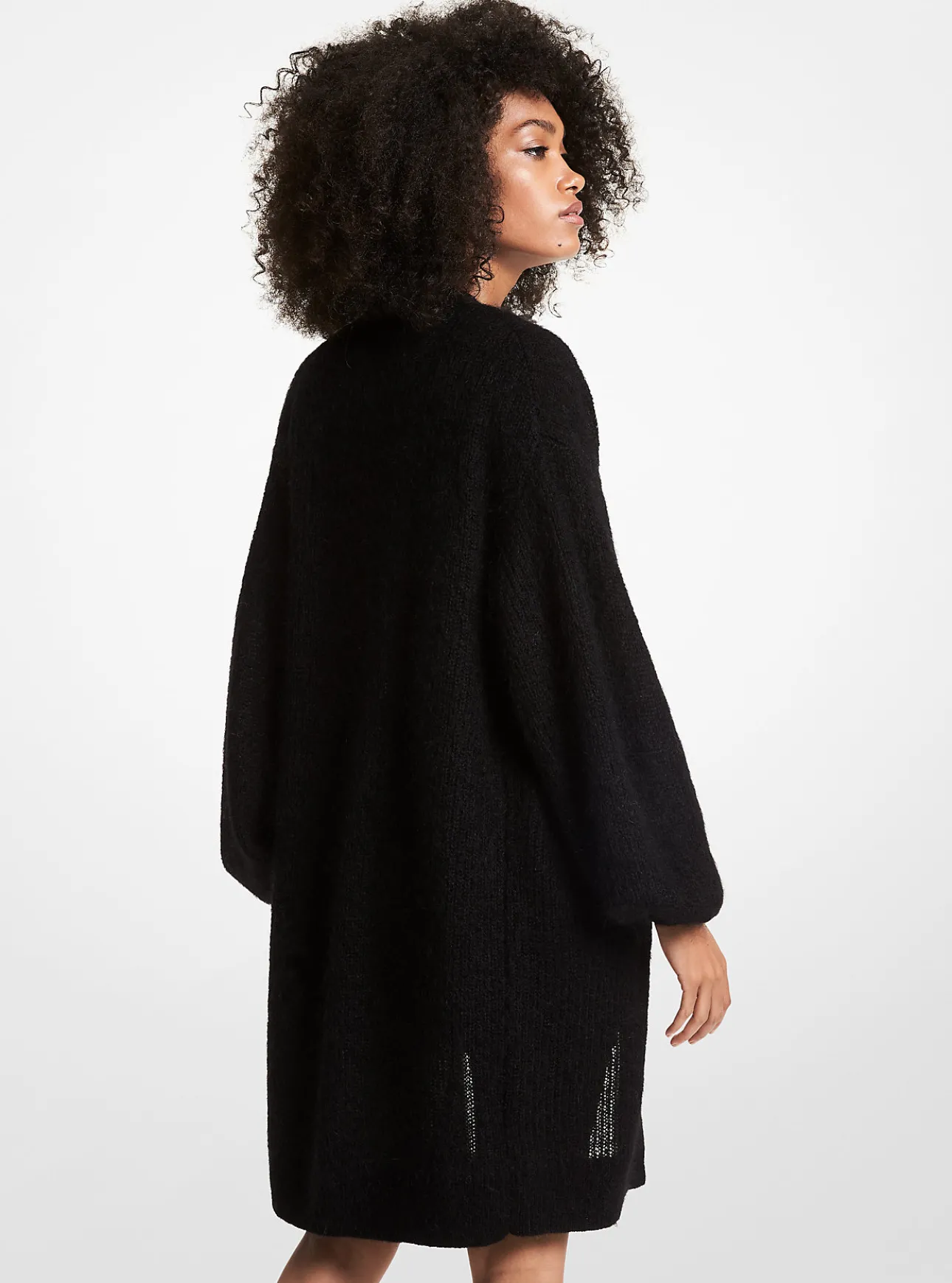 Textured Knit V-Neck Cardigan