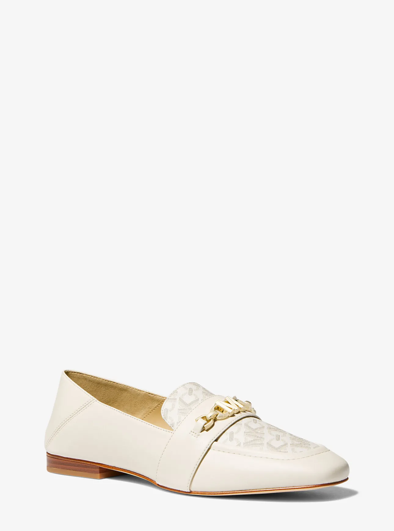 Tiffanie Leather and Empire Signature Logo Mule