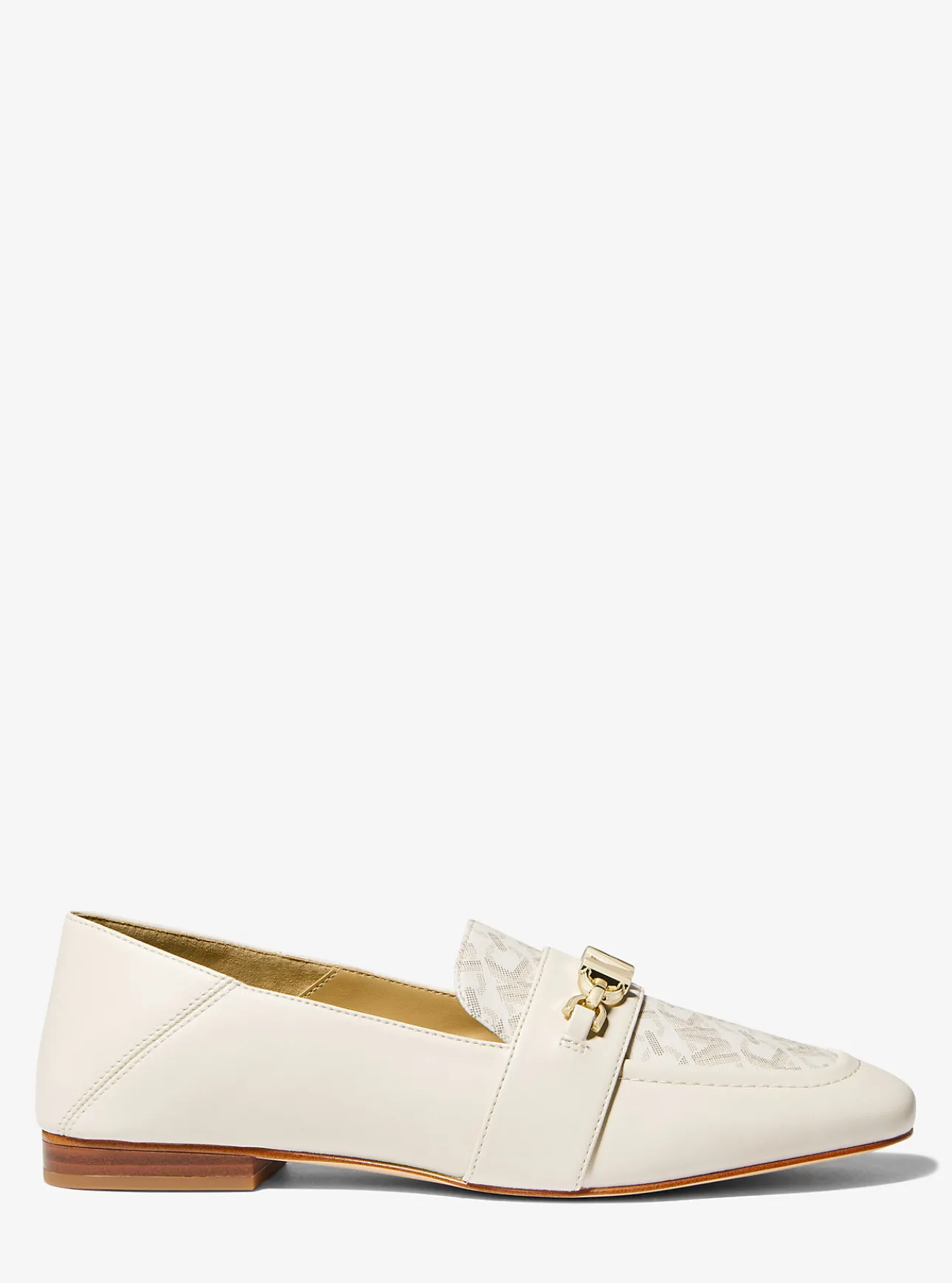 Tiffanie Leather and Empire Signature Logo Mule