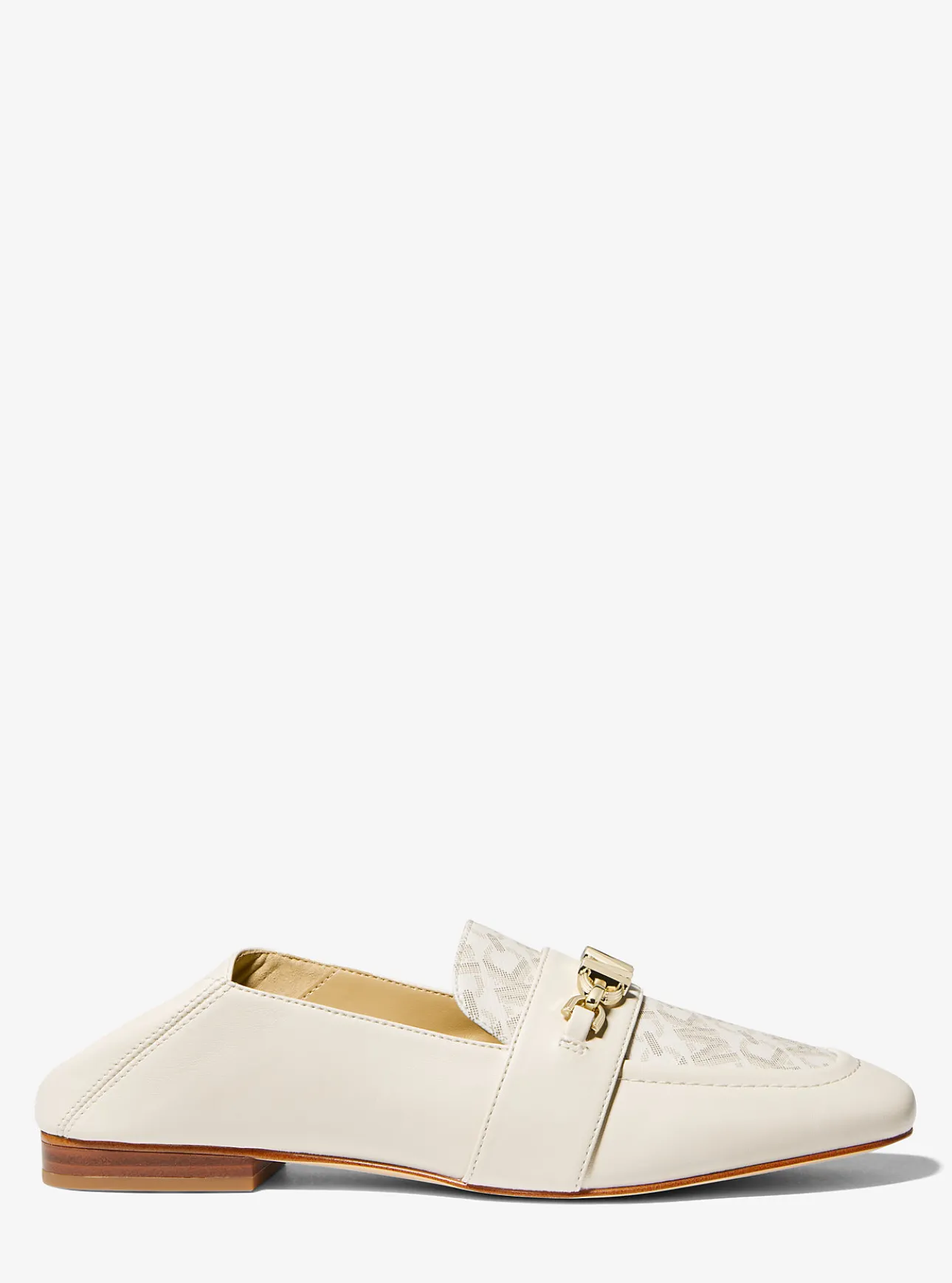 Tiffanie Leather and Empire Signature Logo Mule