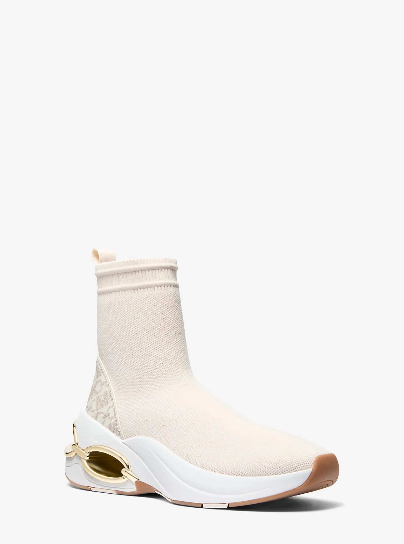 Toni Stretch Knit and Empire Monogram Sock Sneaker