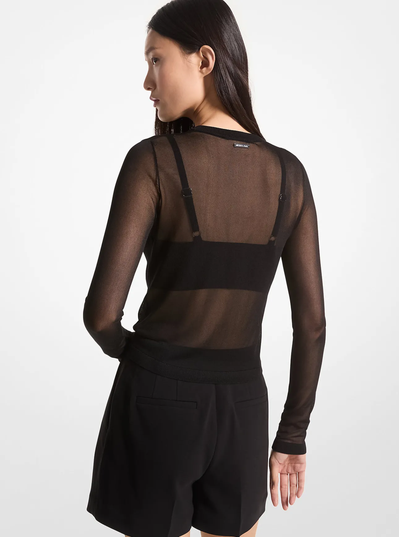 Viscose Blend Cropped Cardigan and Bra Top