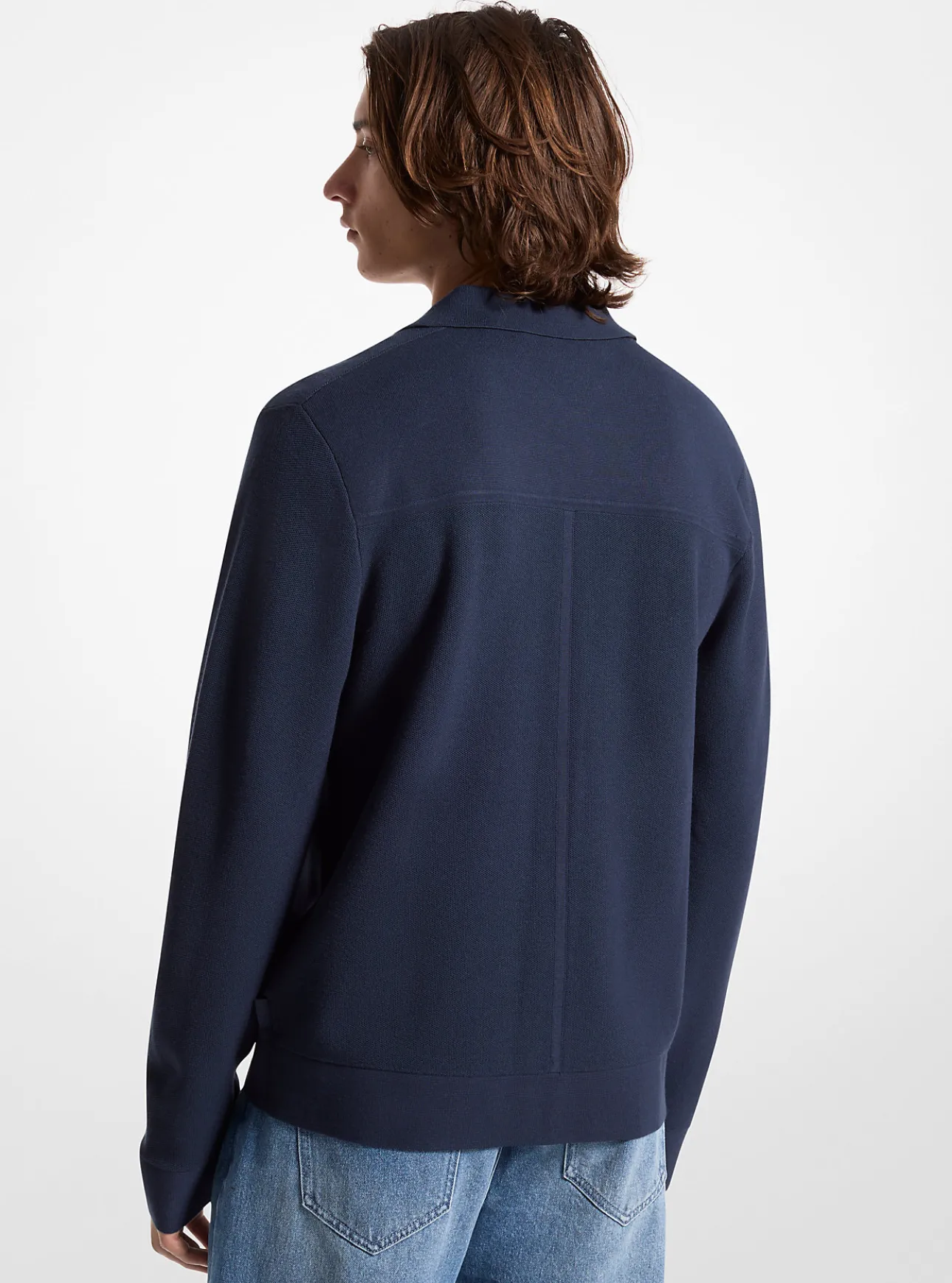 Viscose Blend Snap Jacket