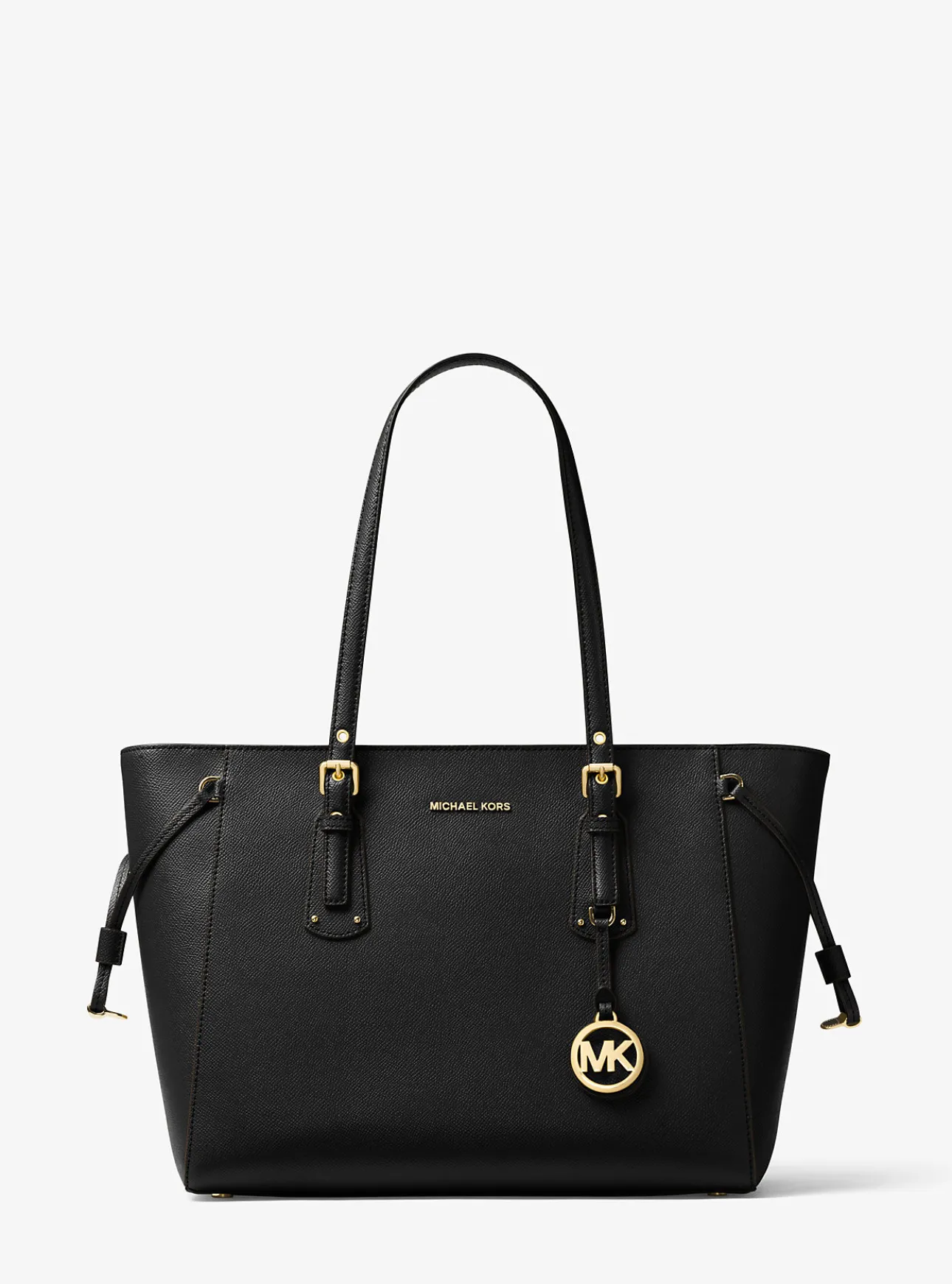 Voyager Medium Crossgrain Leather Tote Bag