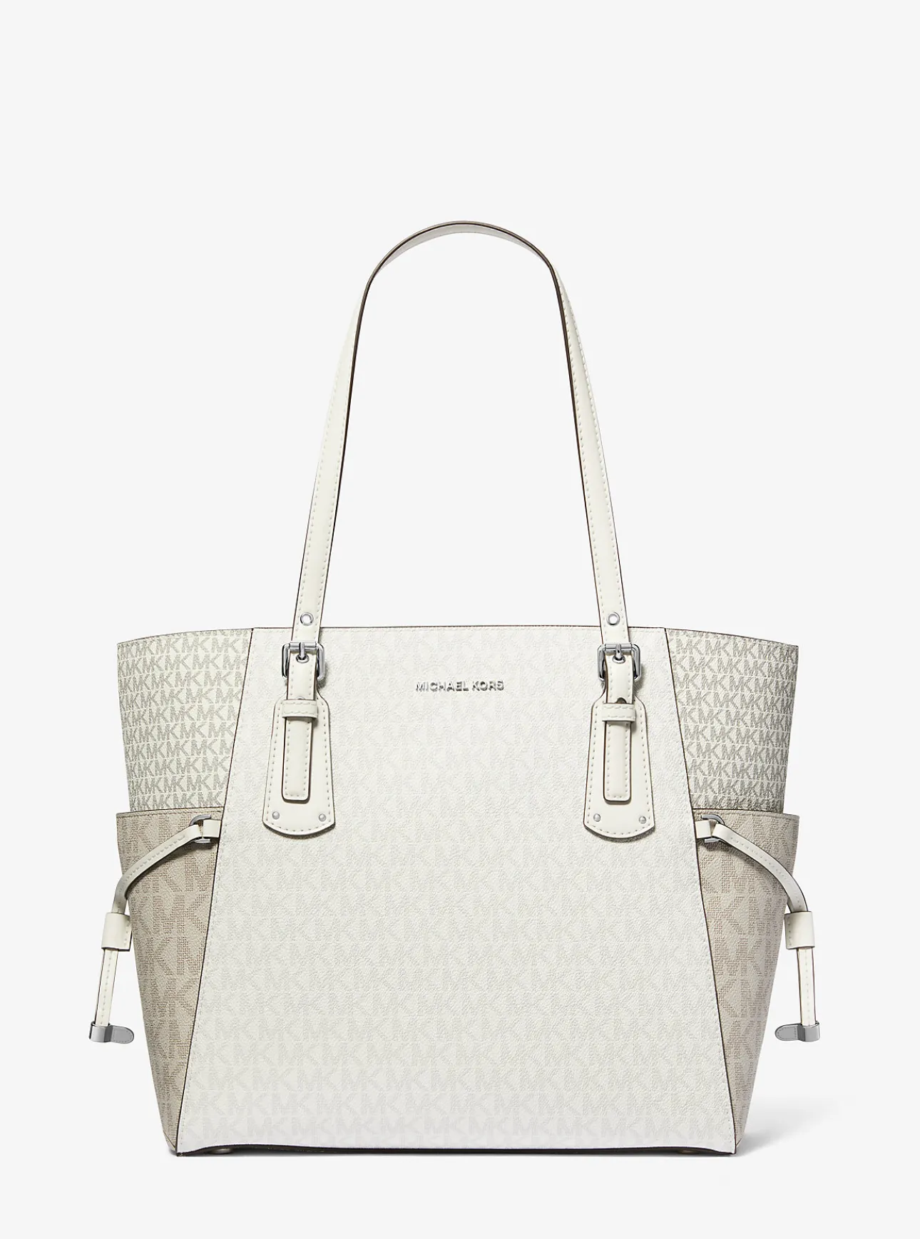 Voyager Small Color-Block Logo Tote Bag