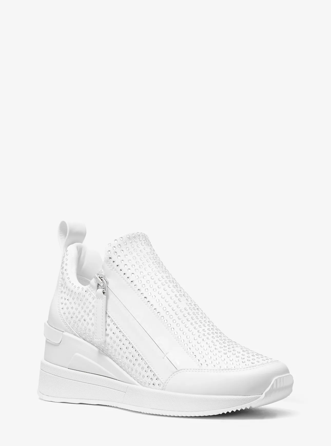 Willis Crystal Embellished Stretch Knit Trainer