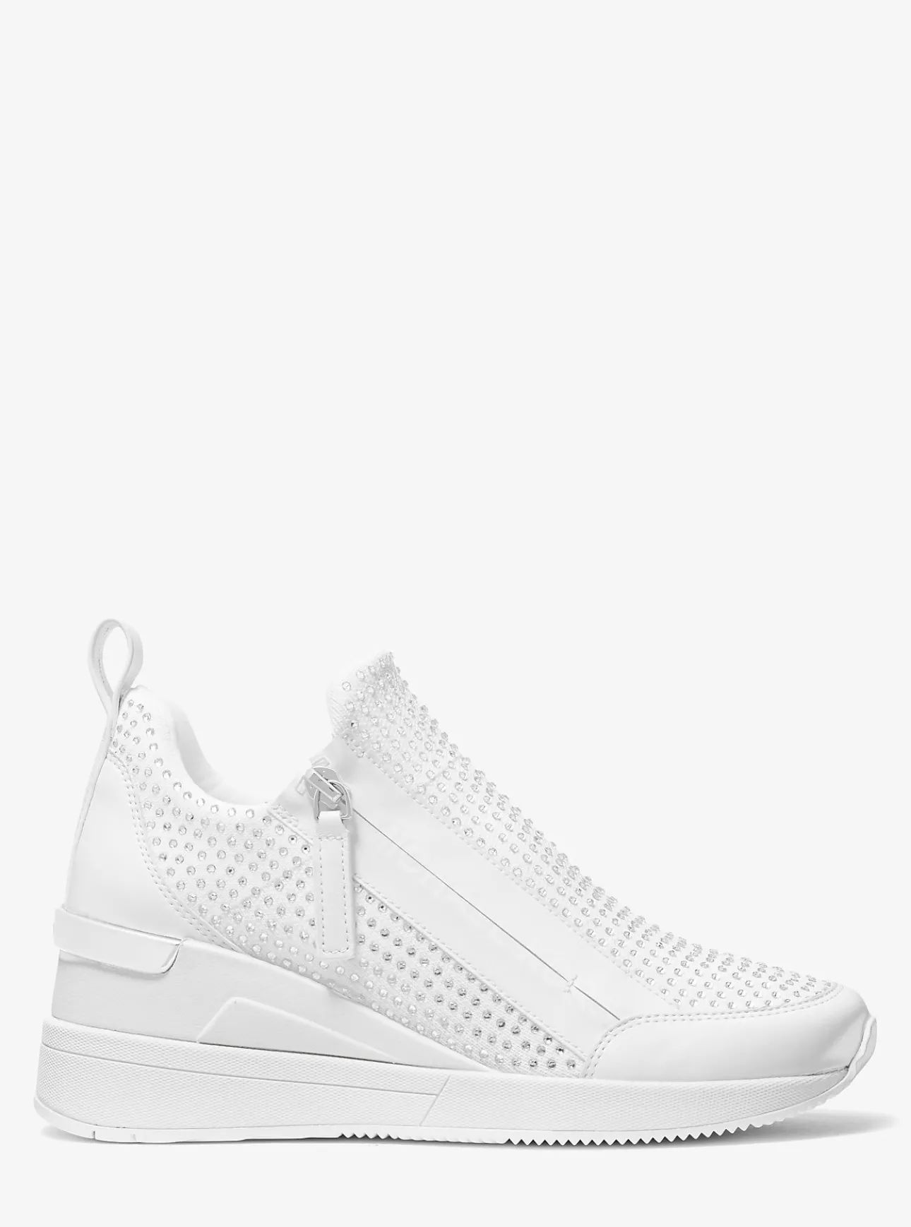 Willis Crystal Embellished Stretch Knit Trainer