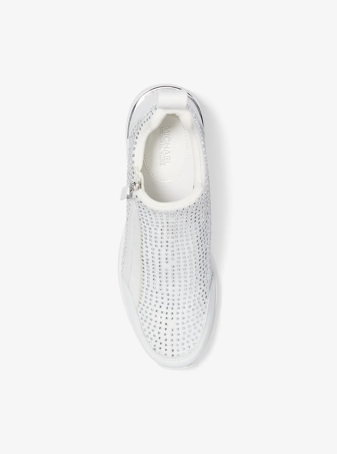 Willis Crystal Embellished Stretch Knit Trainer
